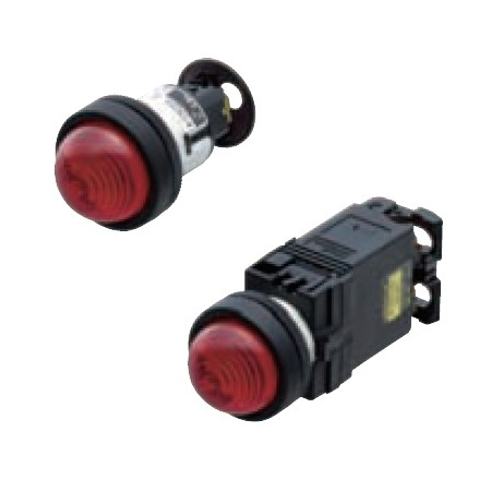 富士指示灯DR22DOL-E3G/R/Y/W 突圆形 LED 24VDC 直径22mm 日本原装  fuji Pushbutton, fuji Pilot light