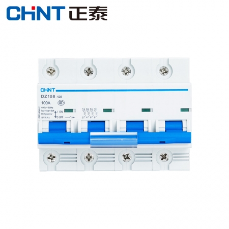 正泰断路器 空气开关 DZ158-125 4P 大功率断路器 空开大电流100A DZ158-125 4P 63A(R)