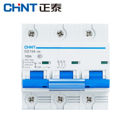 正泰断路器 空气开关 DZ158-125 3P 大功率断路器 空开大电流100A
