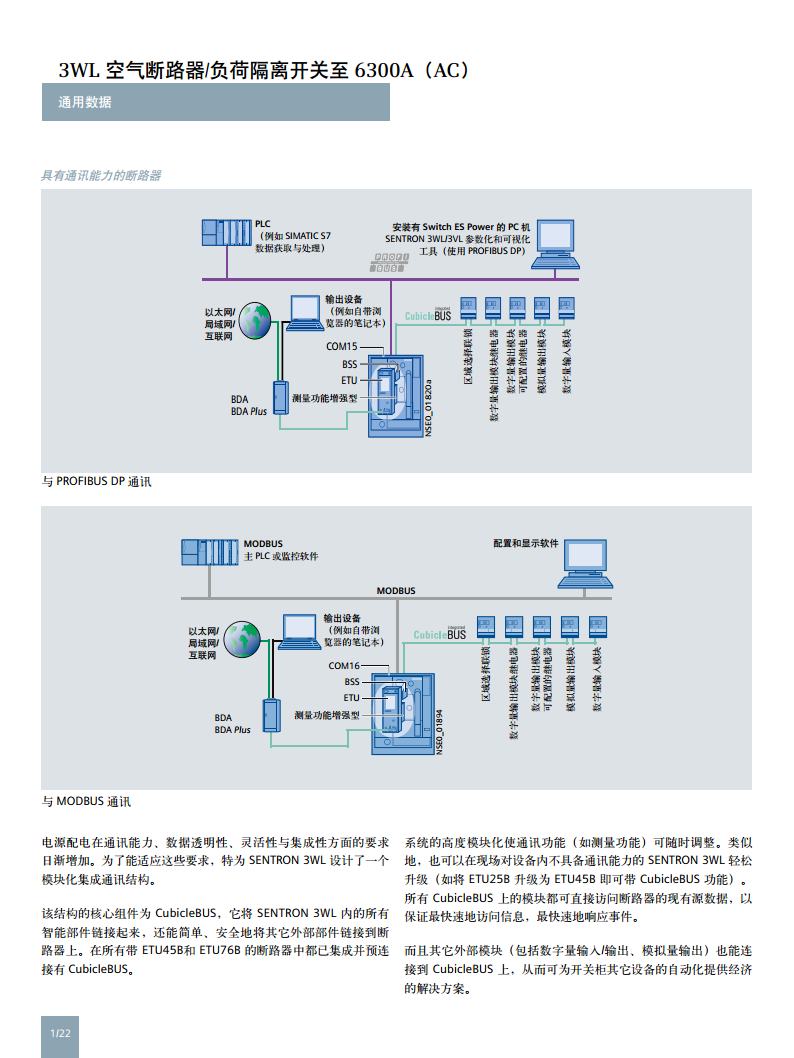 西门子 万能式断路器