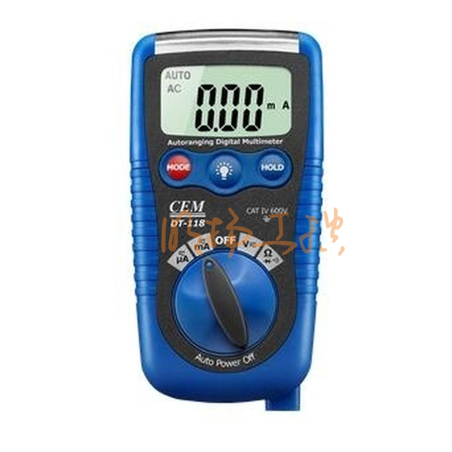 华盛昌DT-118袖珍万用表 AC600V 电阻电容 自动关机