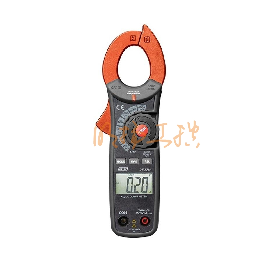 华盛昌DT-350H钳形表 600A/AC1000V 通断测试