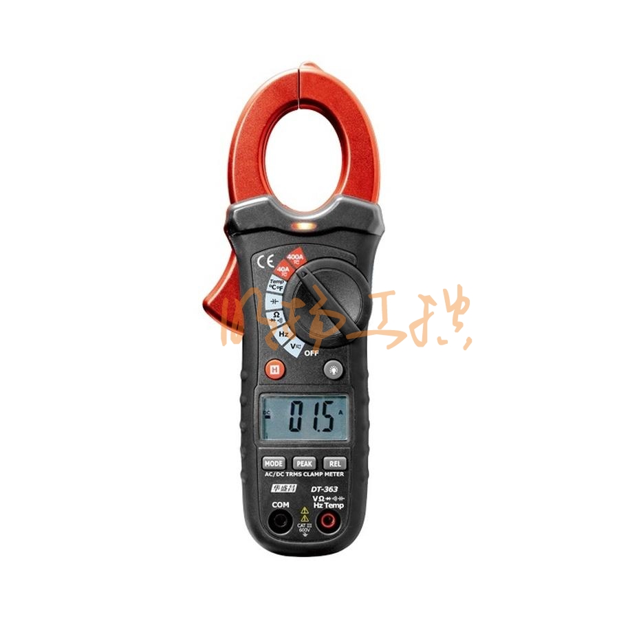 华盛昌DT-362钳形电流表 0至600A/1000V CAT III600V
