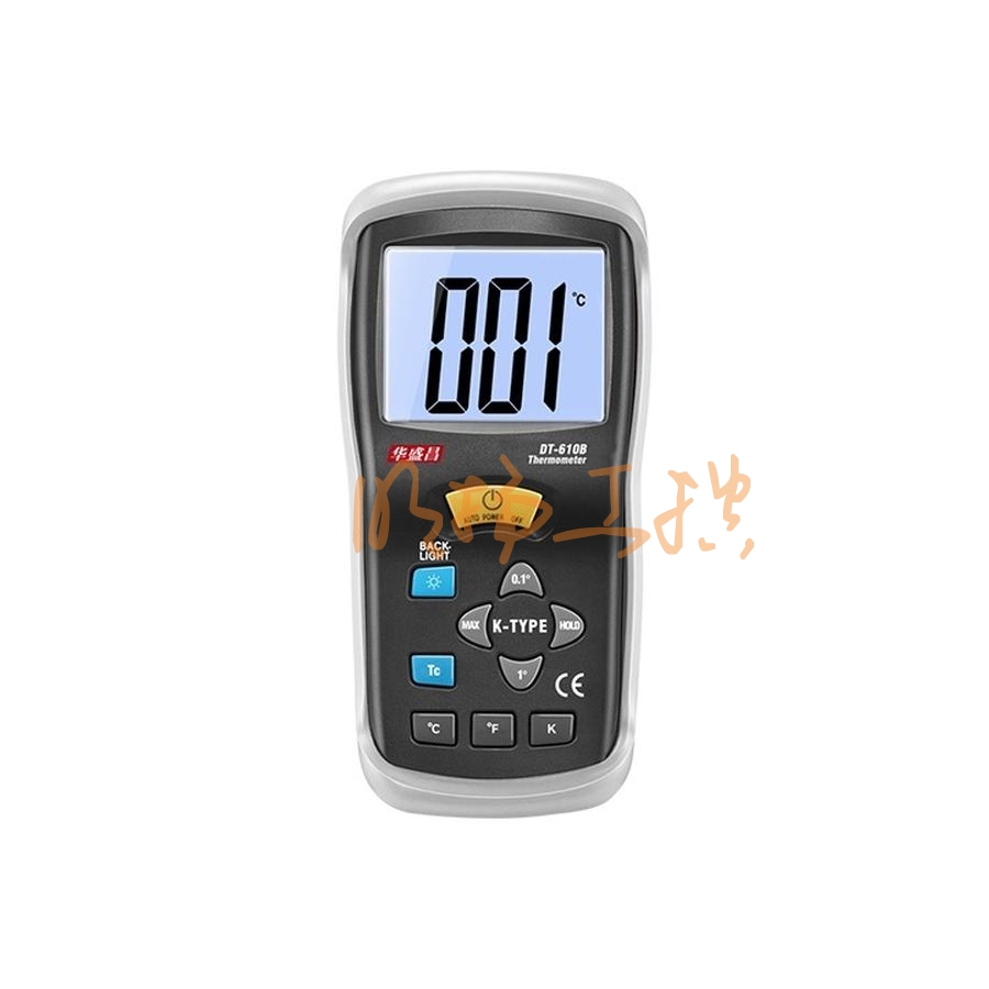 华盛昌DT-612热电偶测温仪-50至1300℃ K型便携 带探头