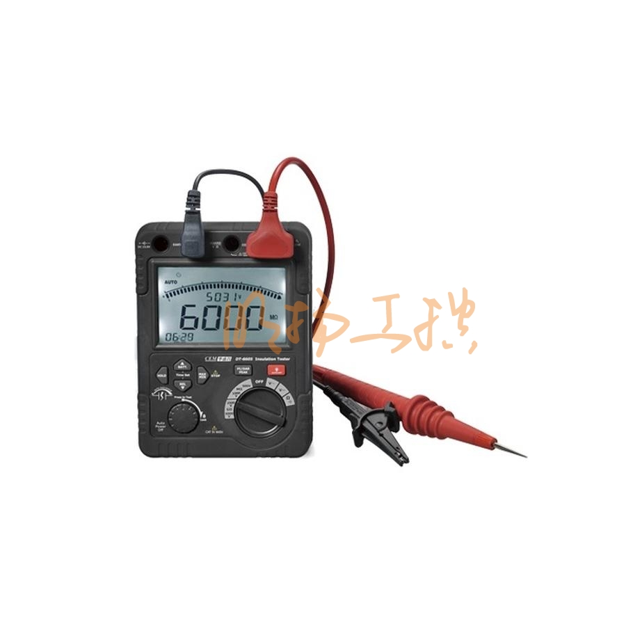 华盛昌DT-6605绝缘电阻仪0.01MΩ至2GΩ 交直流测试 电力检修