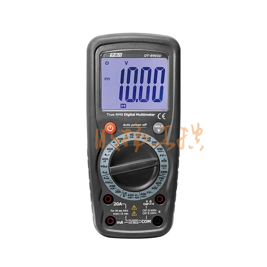 华盛昌DT-8905D防烧万用表手动量程 AC/DC1000V 通断电容