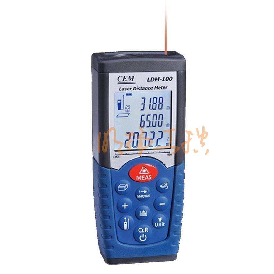工控网-华盛昌LDM-100激光测距仪50米±2mm 面积体积量房