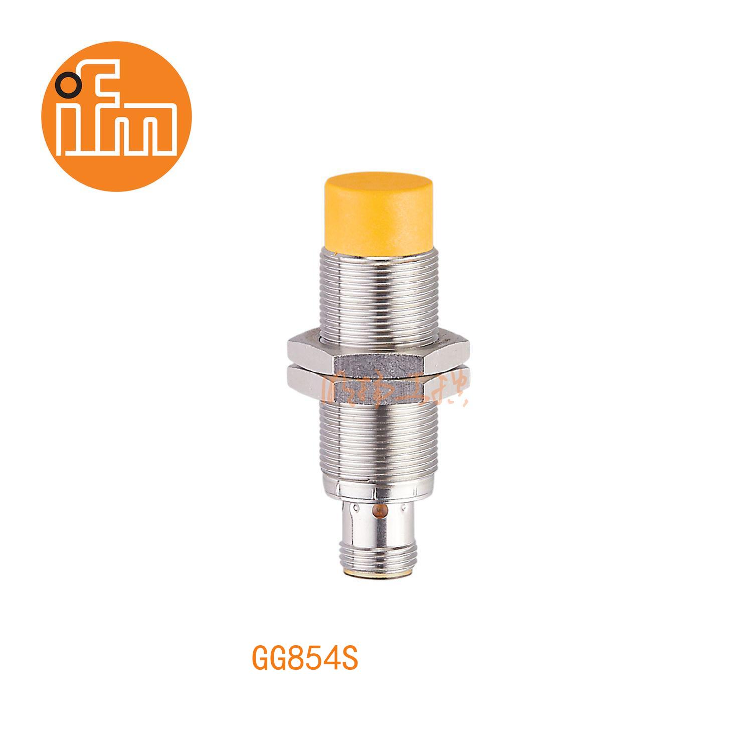 IFM易福门接近开关GG854S；尺寸：M18 x 1 / L = 60 mm；有效感应区：> 11.5 mm；输出功能：2 x OSSD (A1和A2);输出:DC PNP；接口：M12 接插件；电感式安全接近开关 ；