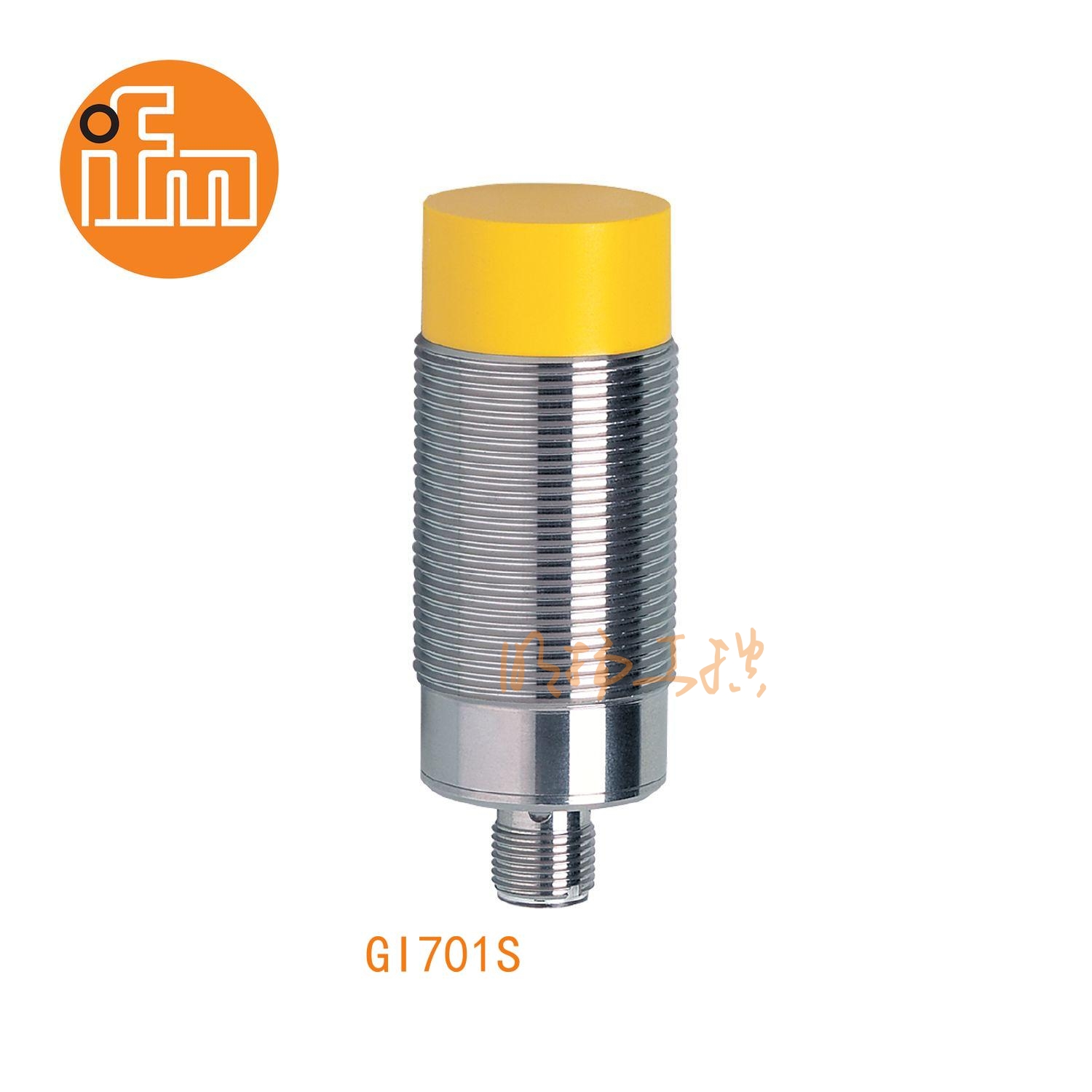 IFM易福门接近开关GI701S；尺寸：M30 x 1.5 / L = 80 mm；有效感应区：6...12 mm；输出功能：2 x OSSD (A1和A2);输出:DC PNP；接口：M12 接插件；电感式安全接近开关 ；