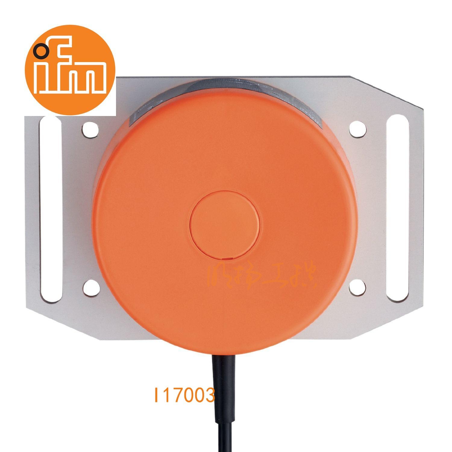 IFM易福门接近开关I17003；感应距离：20...70 mm 非齐平安装；开关频率：5 Hz；输出功能：常开；输出：DC PNP；尺寸：Ø 100 / L = 45 mm;长检测范围的接近开关 ；