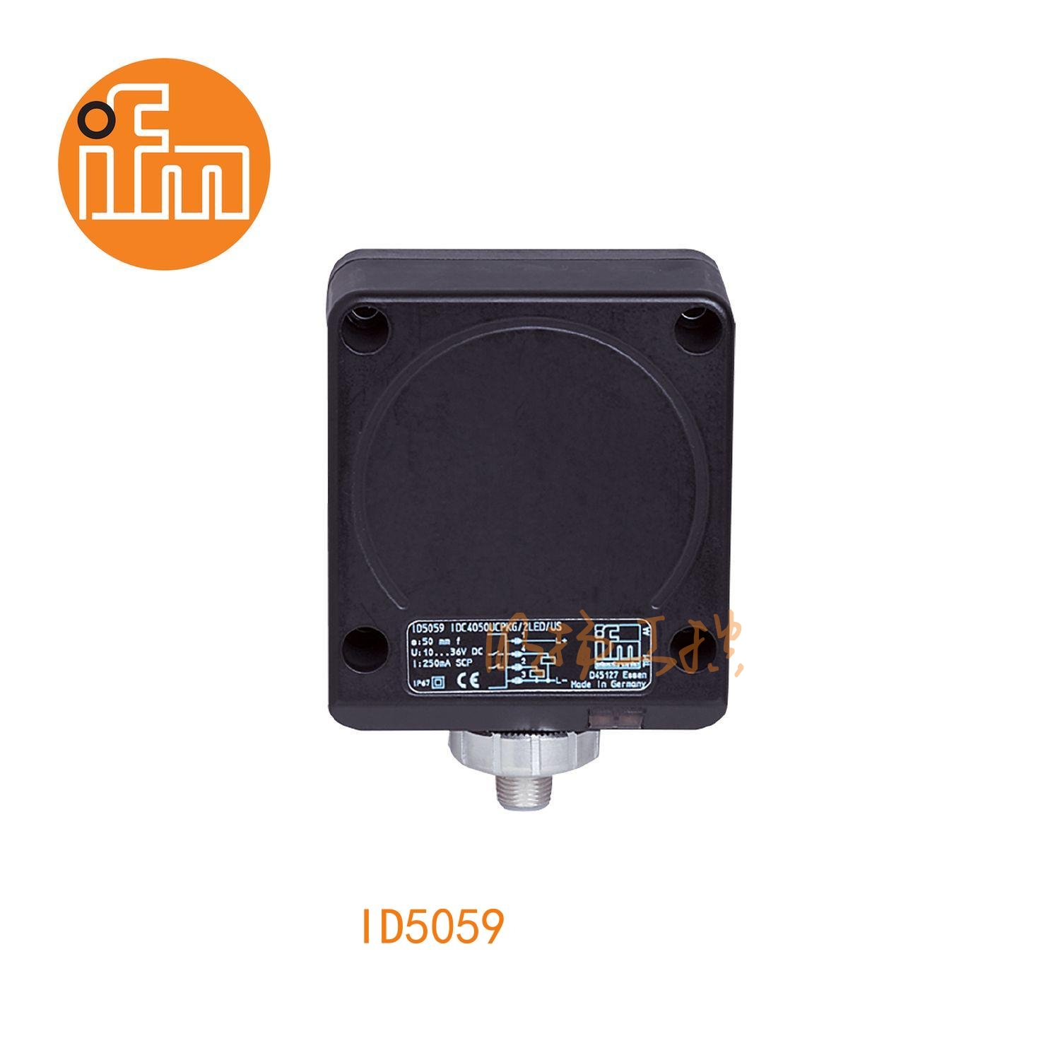 IFM易福门接近开关ID5059；感应距离：50 mm 齐平安装；开关频率：70 Hz；输出功能：NC+NO；输出：DC PNP；尺寸：92 x 80 x 40 mm;长检测范围的接近开关 ；