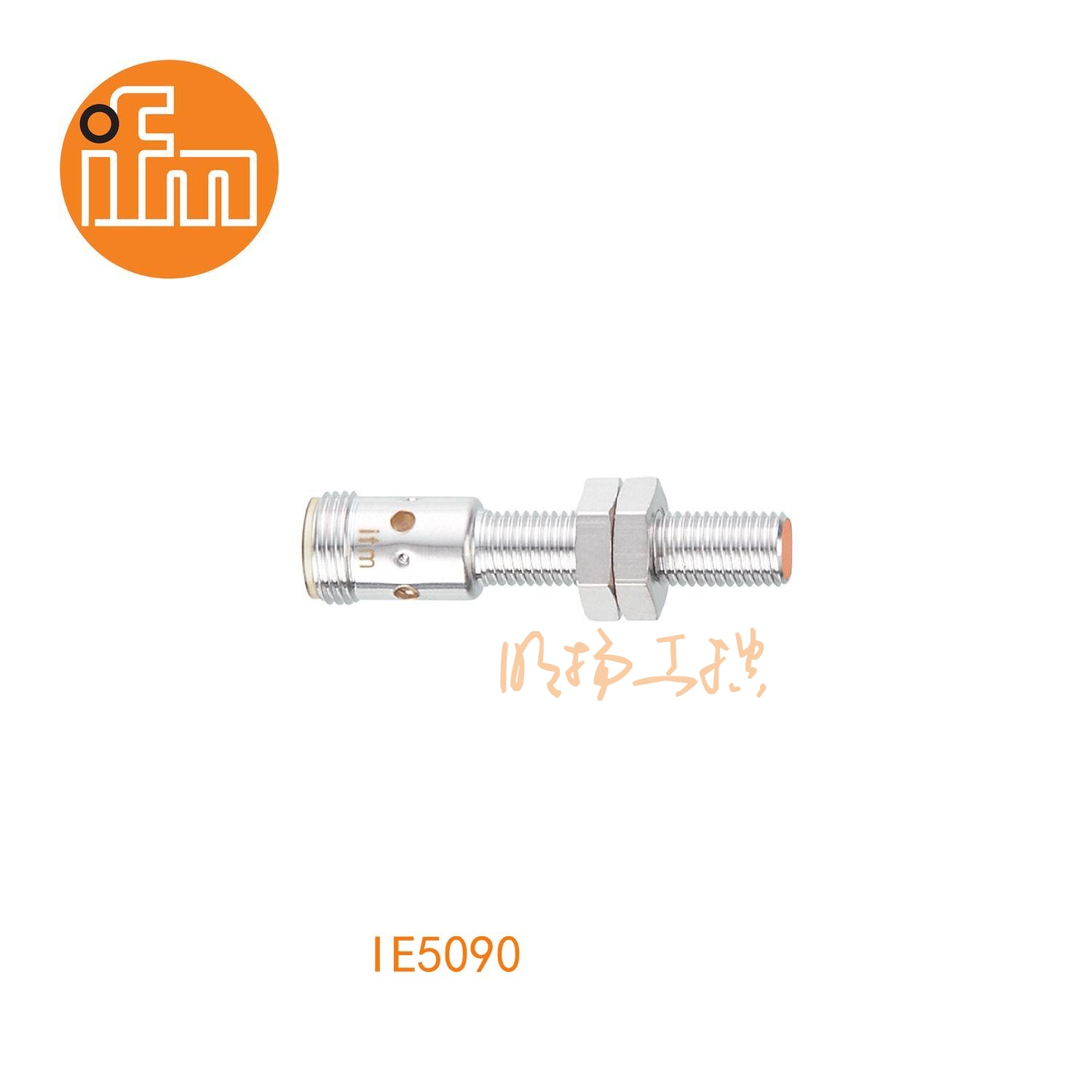 IFM易福门接近开关IE5090；感应距离：1 mm 齐平安装；开关频率：750 Hz；输出功能：常开；输出：DC PNP；尺寸：M8 x 1 / L = 50 mm;长检测范围的接近开关 ；