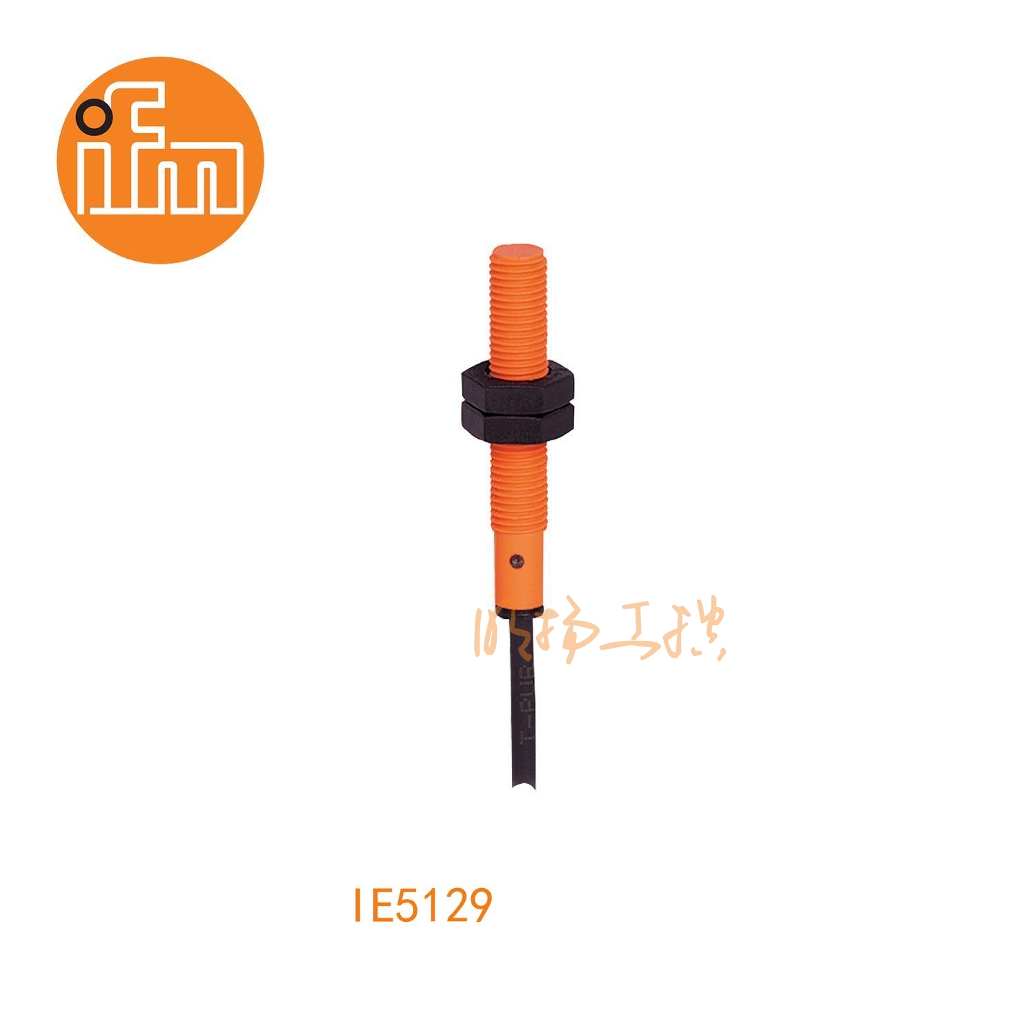 IFM易福门接近开关IE5129；感应距离：1 mm 非齐平安装；开关频率：1000 Hz；输出功能：常开；输出：DC PNP；尺寸：M8 x 1 / L = 50 mm;长检测范围的接近开关 ；