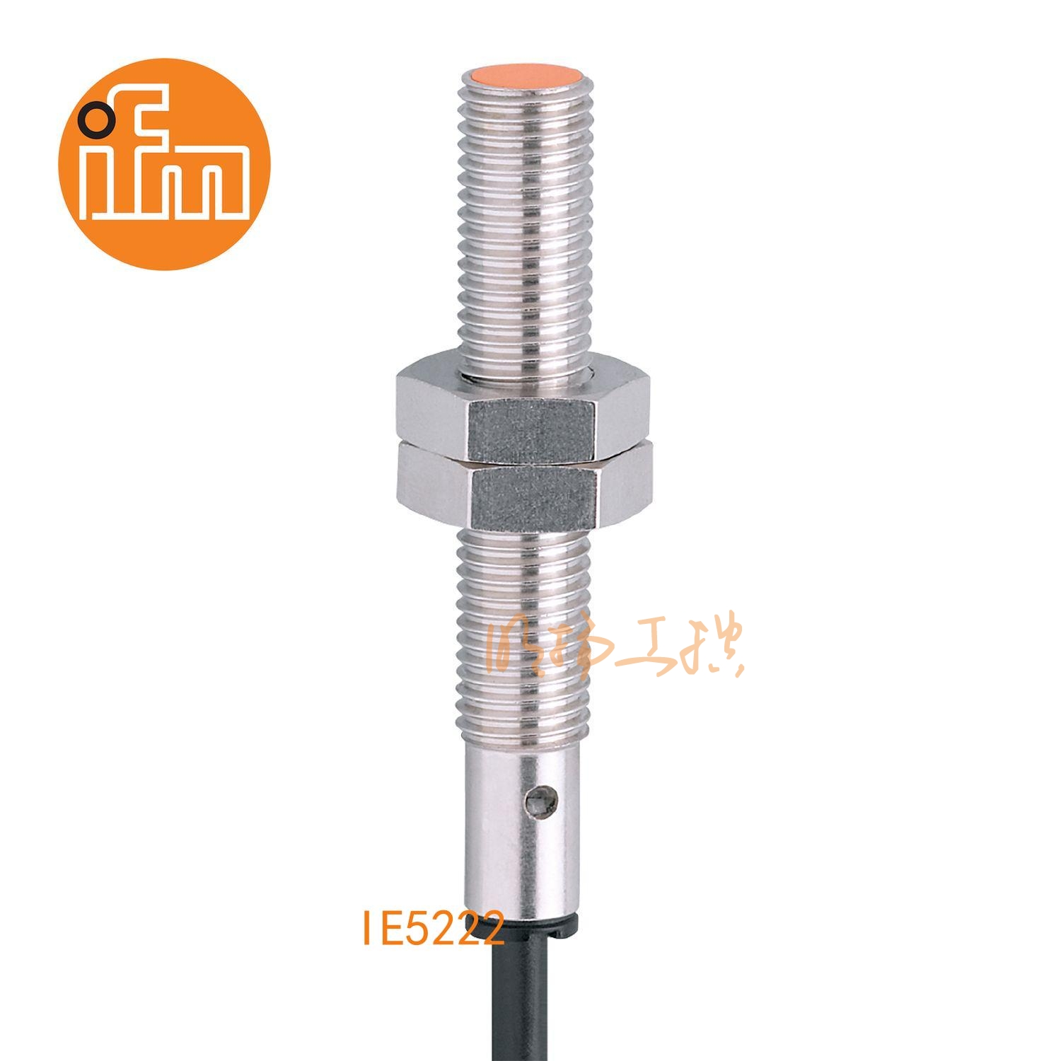 IFM易福门接近开关IE5222；感应距离：1 mm 齐平安装；开关频率：2000 Hz；输出功能：常开/常闭; (可选)；输出：DC PNP/NPN；尺寸：M8 x 1 / L = 50 mm;长检测范围的接近开关 ；