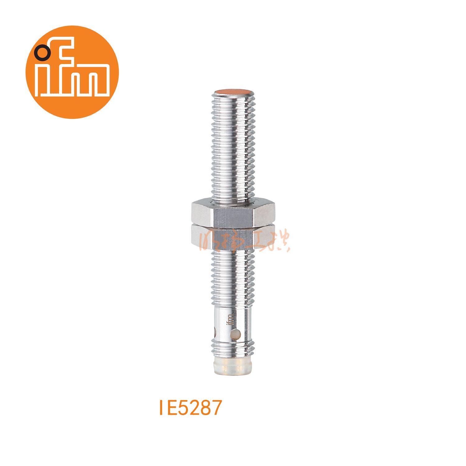 IFM易福门接近开关IE5287；感应距离：2 mm 齐平安装；开关频率：1300 Hz；输出功能：常开；输出：DC PNP；尺寸：M8 x 1 / L = 50 mm;长检测范围的接近开关 ；