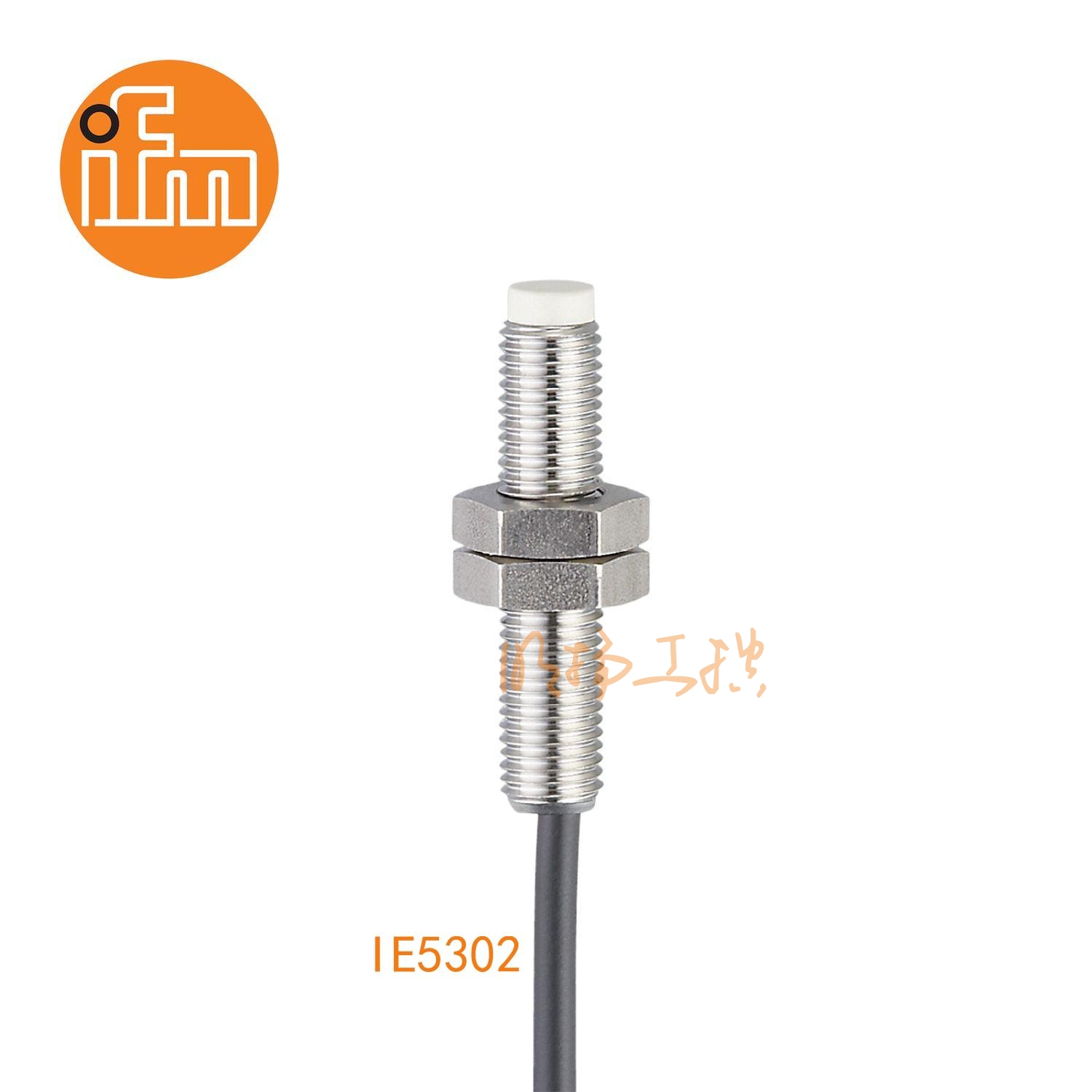 IFM易福门接近开关IE5302；感应距离：2 mm 非齐平安装；开关频率：2000 Hz；输出功能：常开；输出：DC PNP；尺寸：M8 x 1 / L = 40 mm;长检测范围的接近开关 ；