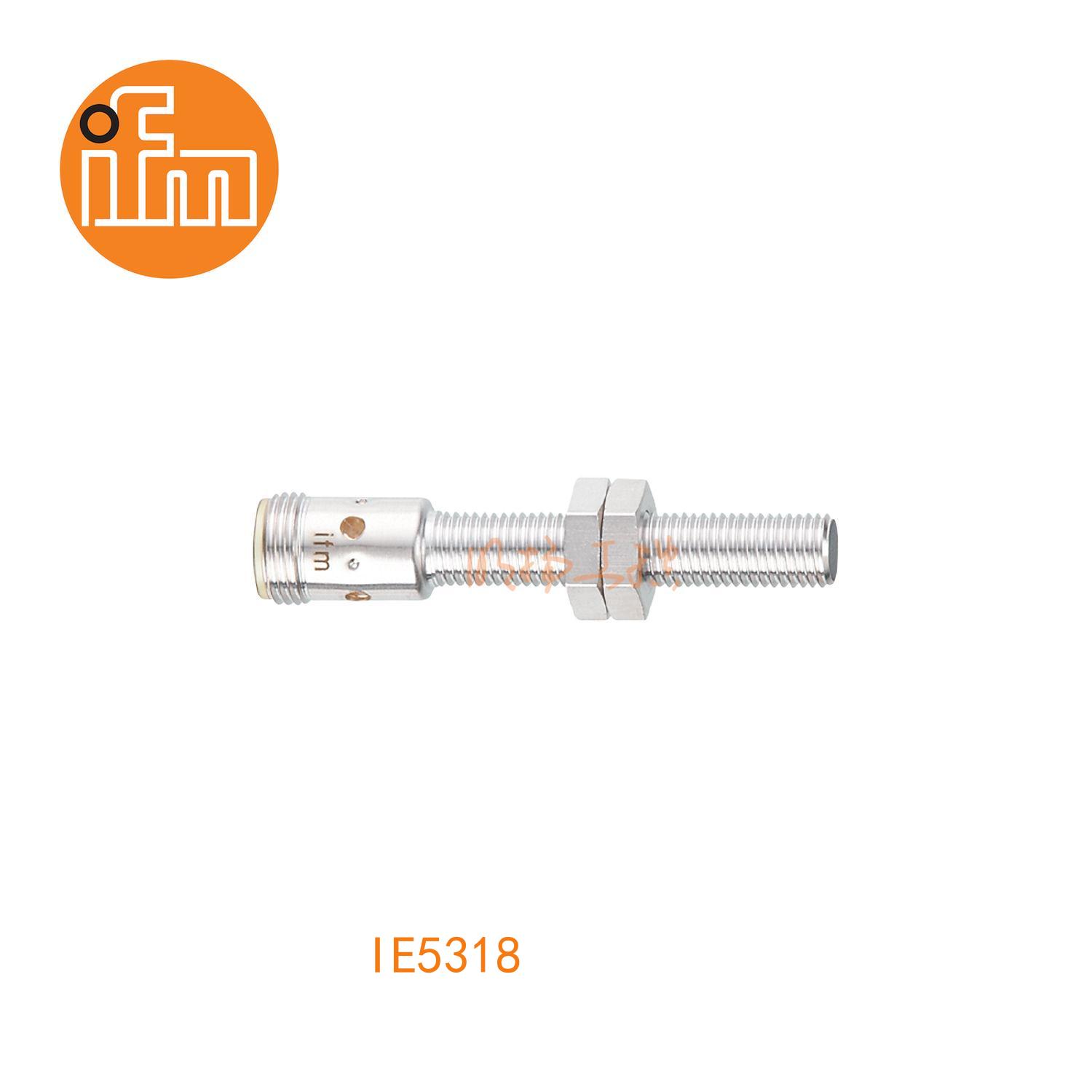 IFM易福门接近开关IE5318；感应距离：2 mm 齐平安装；开关频率：800 Hz；输出功能：常开；输出：DC PNP；尺寸：M8 x 1 / L = 60 mm;长检测范围的接近开关 ；