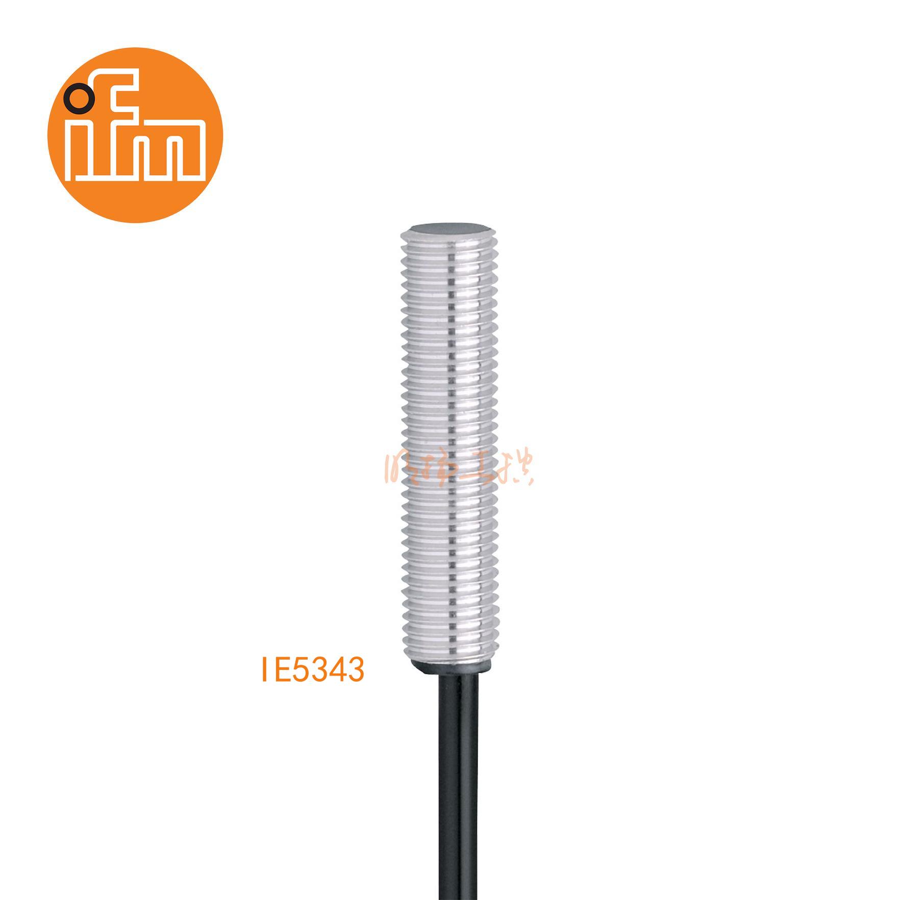 IFM易福门接近开关IE5343；感应距离：3 mm 齐平安装；开关频率：1000 Hz；输出功能：常开；输出：DC PNP/NPN；尺寸：M8 x 1 / L = 37 mm;长检测范围的接近开关 ；