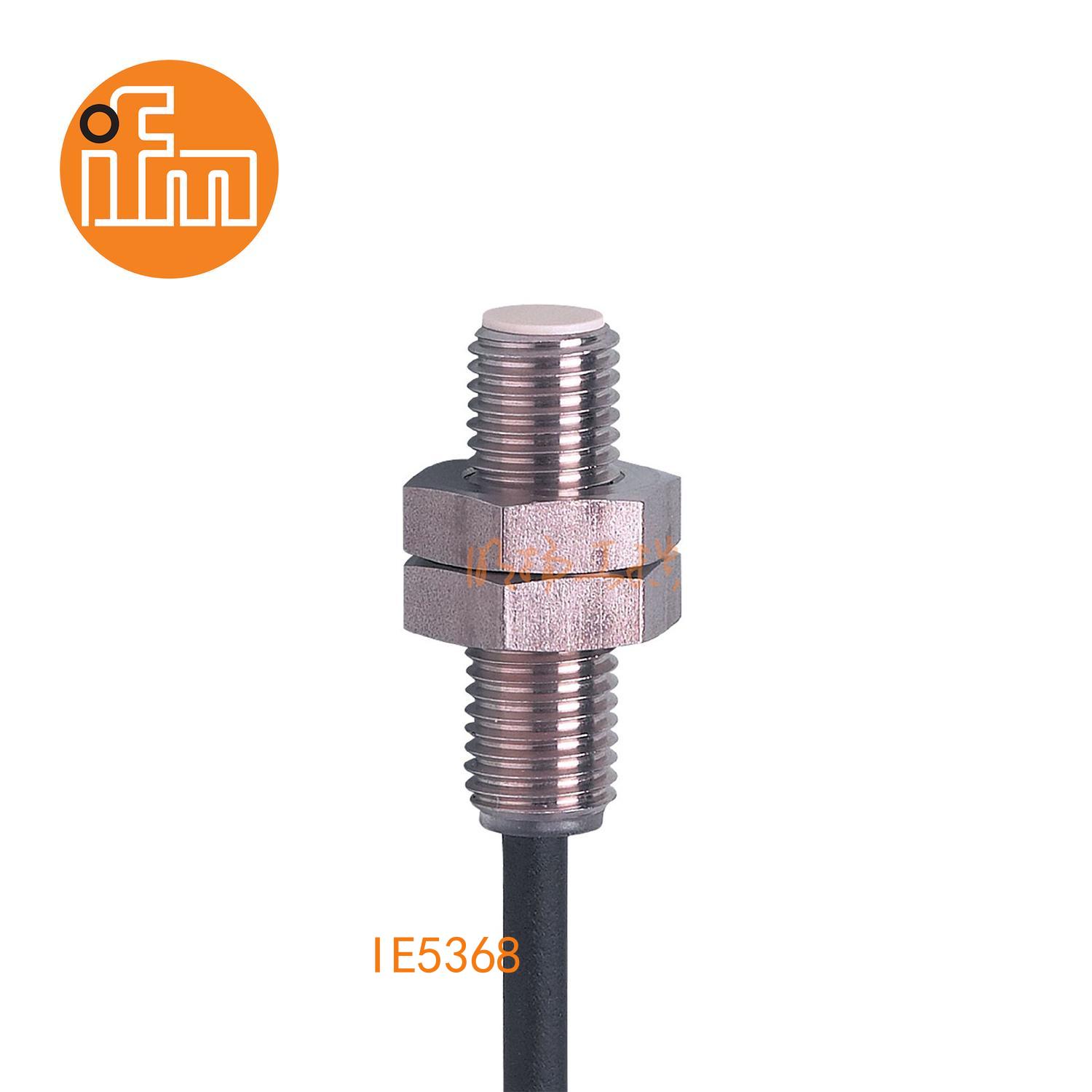IFM易福门接近开关IE5368；感应距离：2 mm 齐平安装；开关频率：1500 Hz；输出功能：常开；输出：DC PNP；尺寸：M8 x 1 / L = 27 mm;长检测范围的接近开关 ；