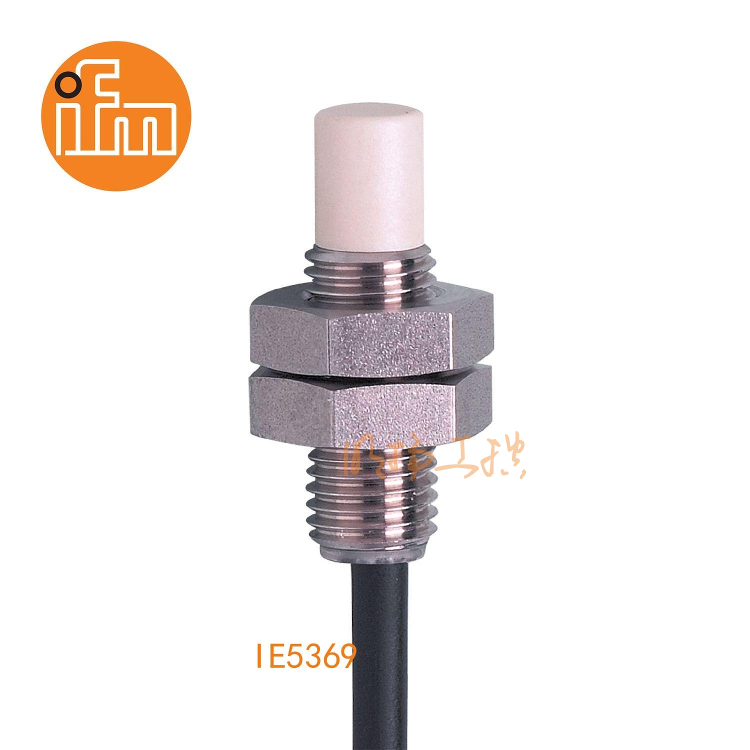 IFM易福门接近开关IE5369；感应距离：4 mm 非齐平安装；开关频率：500 Hz；输出功能：常开；输出：DC PNP；尺寸：M8 x 1 / L = 27 mm;长检测范围的接近开关 ；