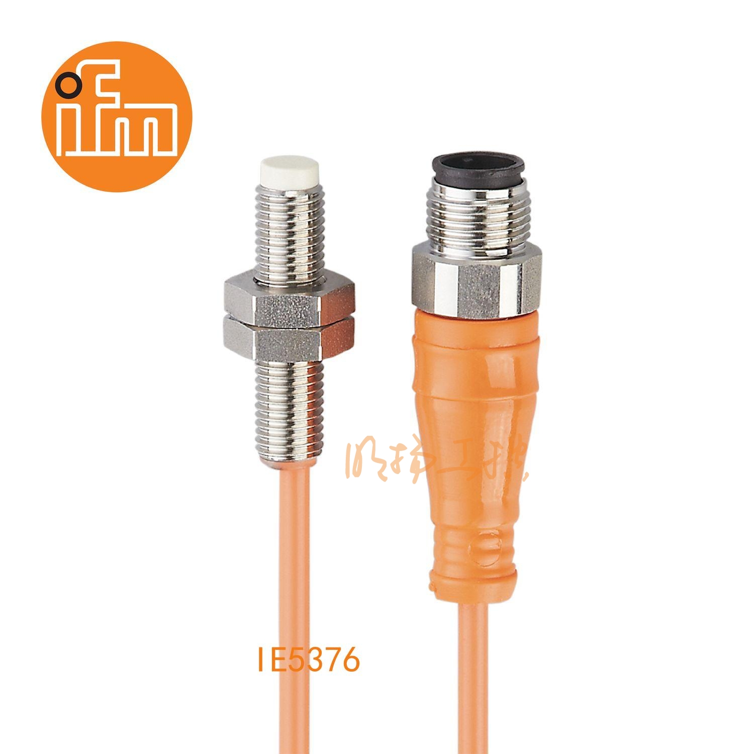 IFM易福门接近开关IE5376；感应距离：3 mm 非齐平安装；开关频率：300 Hz；输出功能：常开；输出：DC PNP；尺寸：M8 x 1 / L = 35 mm;长检测范围的接近开关 ；