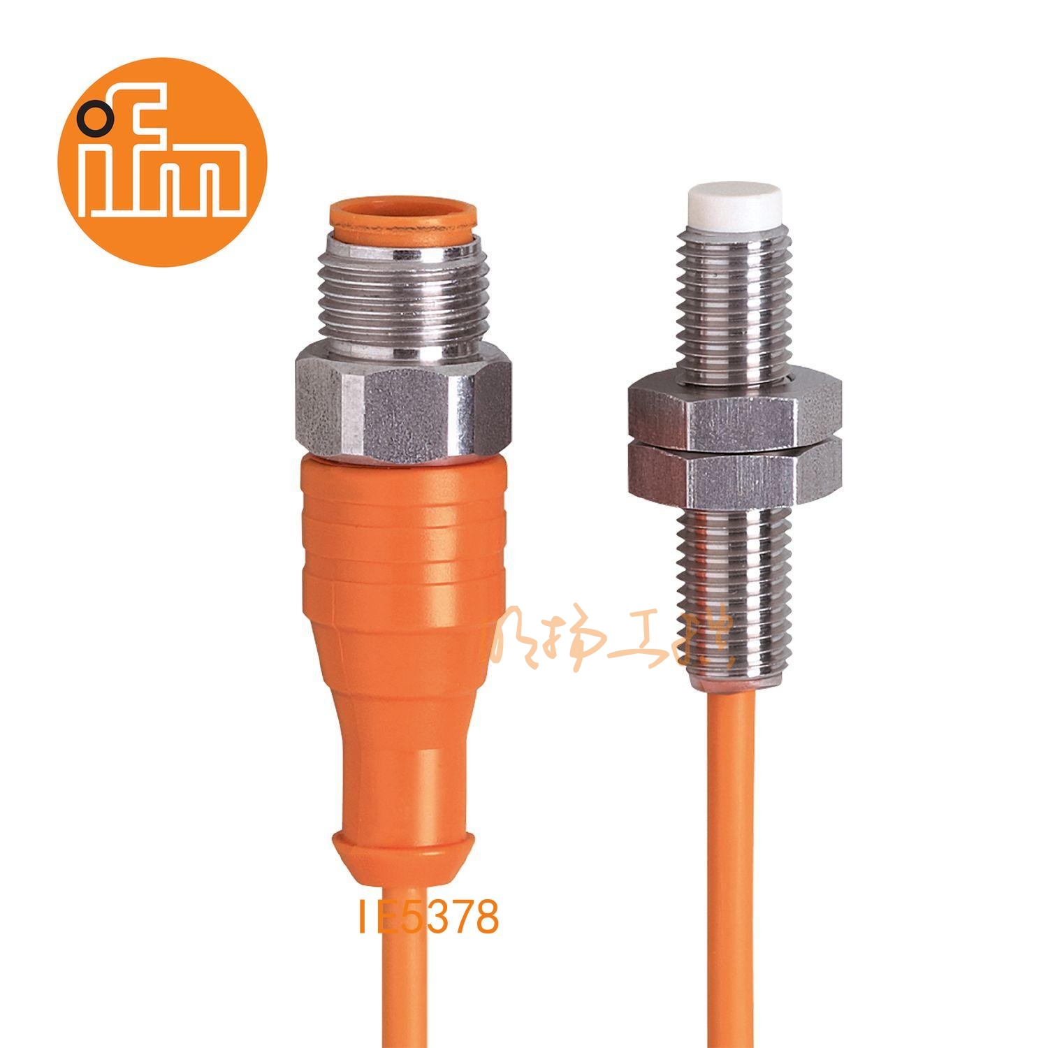 IFM易福门接近开关IE5378；感应距离：3 mm 非齐平安装；开关频率：300 Hz；输出功能：常开；输出：DC PNP；尺寸：M8 x 1 / L = 35 mm;长检测范围的接近开关 ；