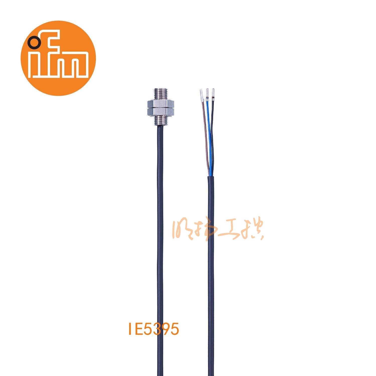 IFM易福门接近开关IE5395；感应距离：1.5 mm 齐平安装；开关频率：4000 Hz；输出功能：常开；输出：DC PNP；尺寸：M8 x 1 / L = 20 mm;长检测范围的接近开关 ；