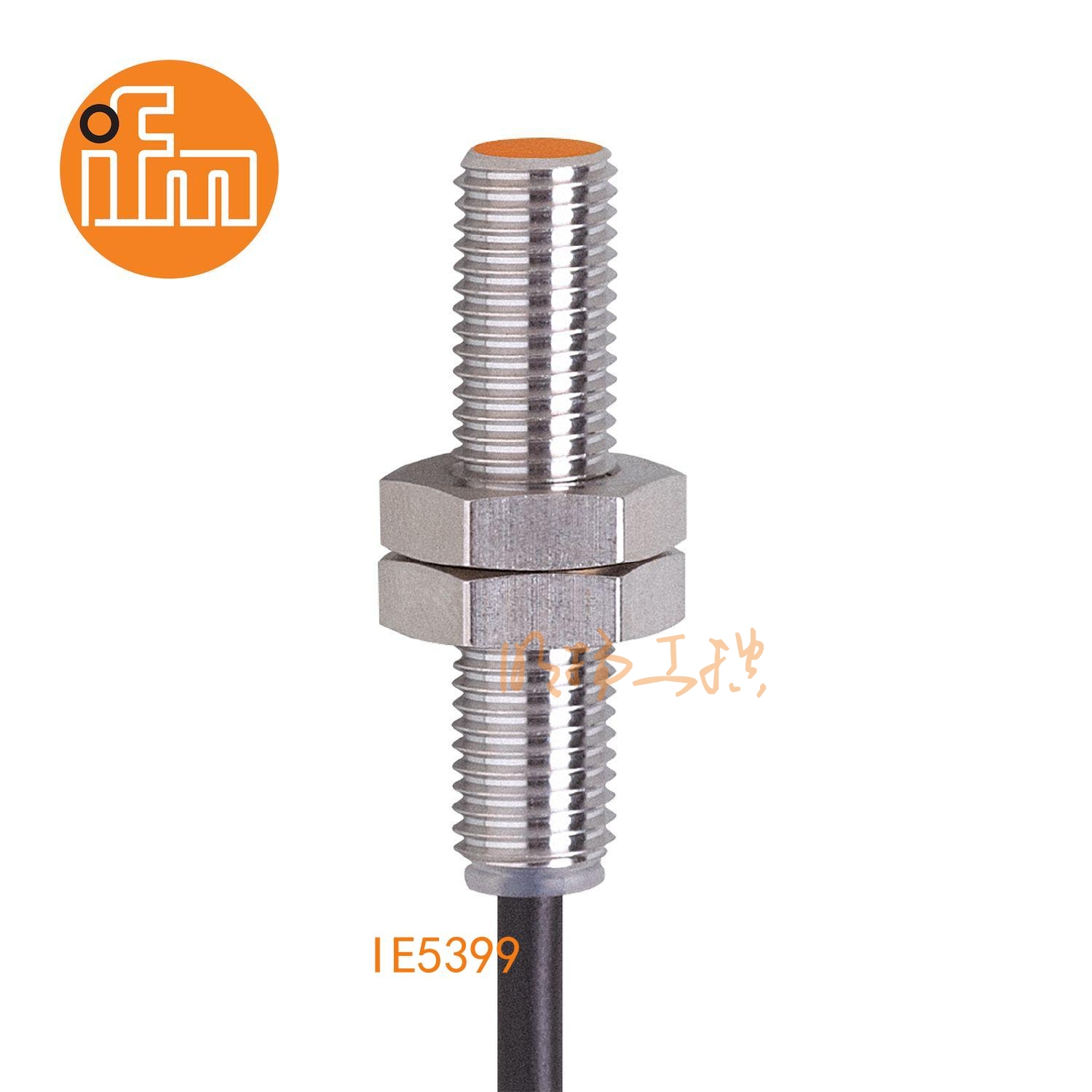 IFM易福门接近开关IE5399；感应距离：2 mm 齐平安装；开关频率：1500 Hz；输出功能：常开；输出：DC PNP；尺寸：M8 x 1 / L = 27 mm;长检测范围的接近开关 ；