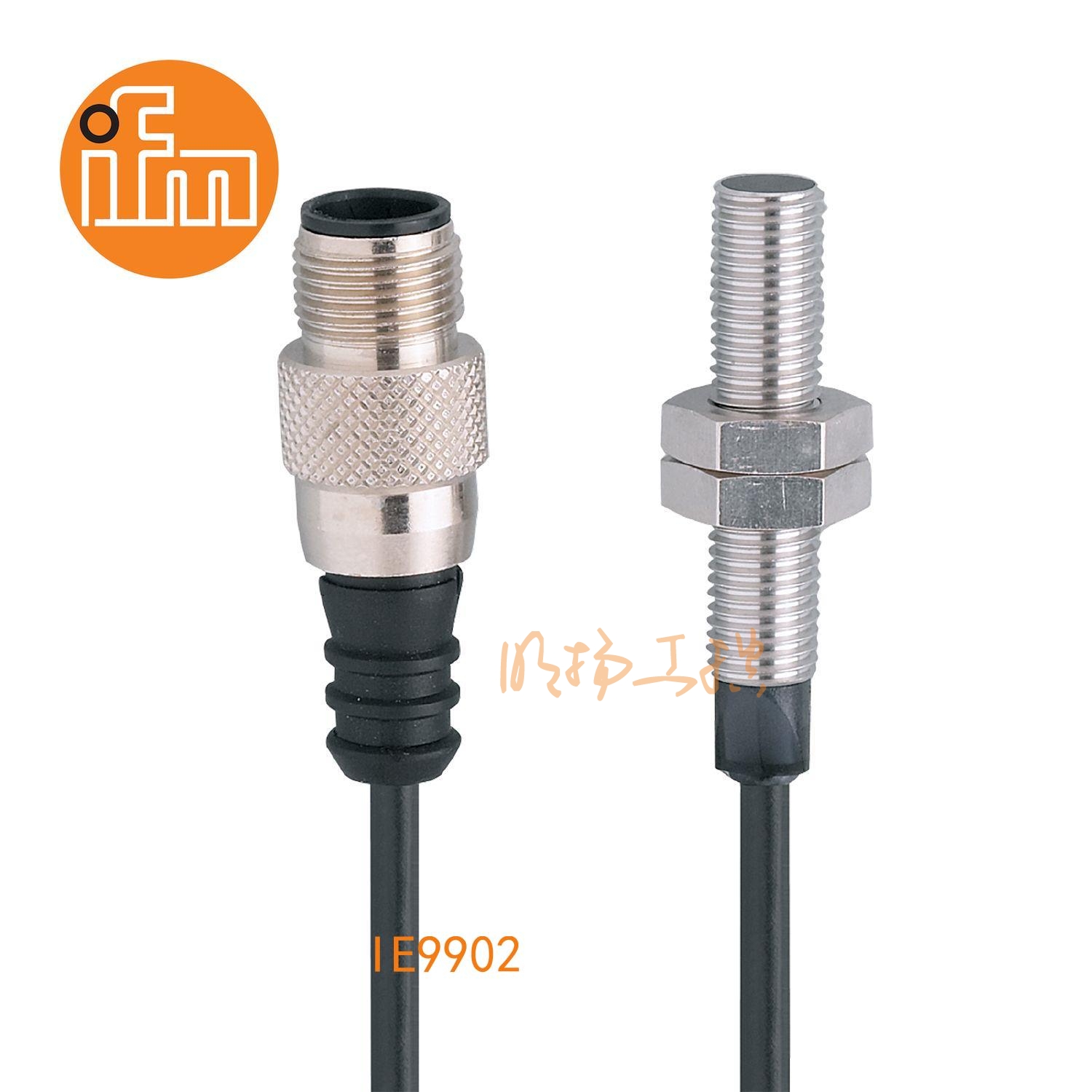 IFM易福门接近开关IE9902；感应距离：2 mm 齐平安装；开关频率：1000 Hz；输出功能：常开；输出：DC PNP/NPN；尺寸：M8 x 1 / L = 42 mm;长检测范围的接近开关 ；