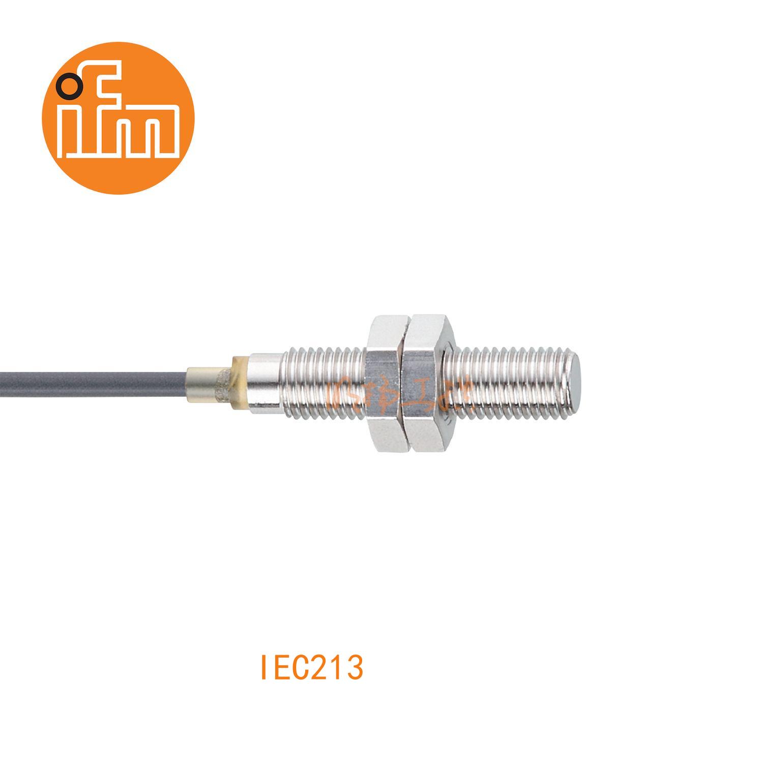 IFM易福门接近开关IEC213；感应距离：2 mm 齐平安装；开关频率：100 Hz；输出功能：常开；输出：DC PNP；尺寸：M8 x 1 / L = 37.5 mm ；全金属 ；