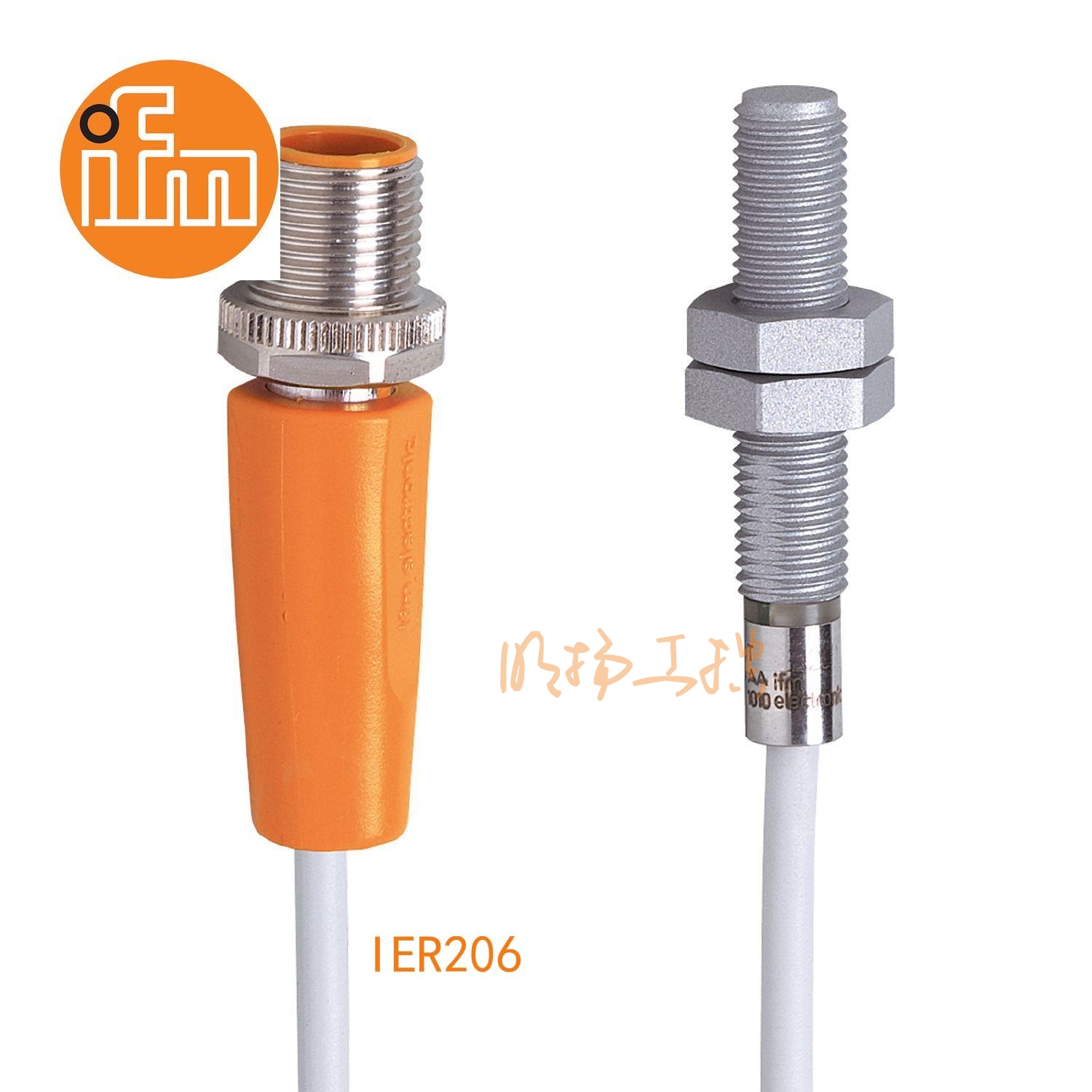 IFM易福门接近开关IER206；感应距离：2 mm 齐平安装；开关频率：150 Hz；输出功能：常开；输出：DC PNP/NPN；尺寸：M8 x 1 / L = 45 mm ；全金属 ；