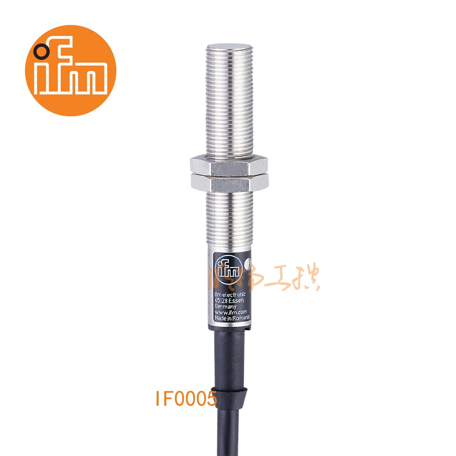 IFM易福门接近开关IF0005；感应距离：2 mm 齐平安装；开关频率：25 Hz；输出功能：常开；输出：AC；尺寸：M12 x 1 / L = 71.5 mm; AC/DC接近开关 ；