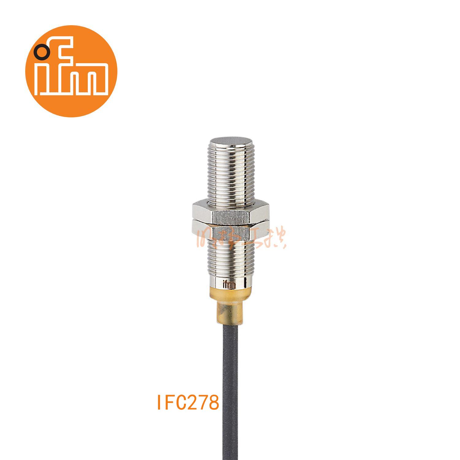 IFM易福门接近开关IFC278；感应距离：4 mm 齐平安装；开关频率：100 Hz；输出功能：常开；输出：DC PNP；尺寸：M12 x 1 / L = 40 mm ；全金属 ；