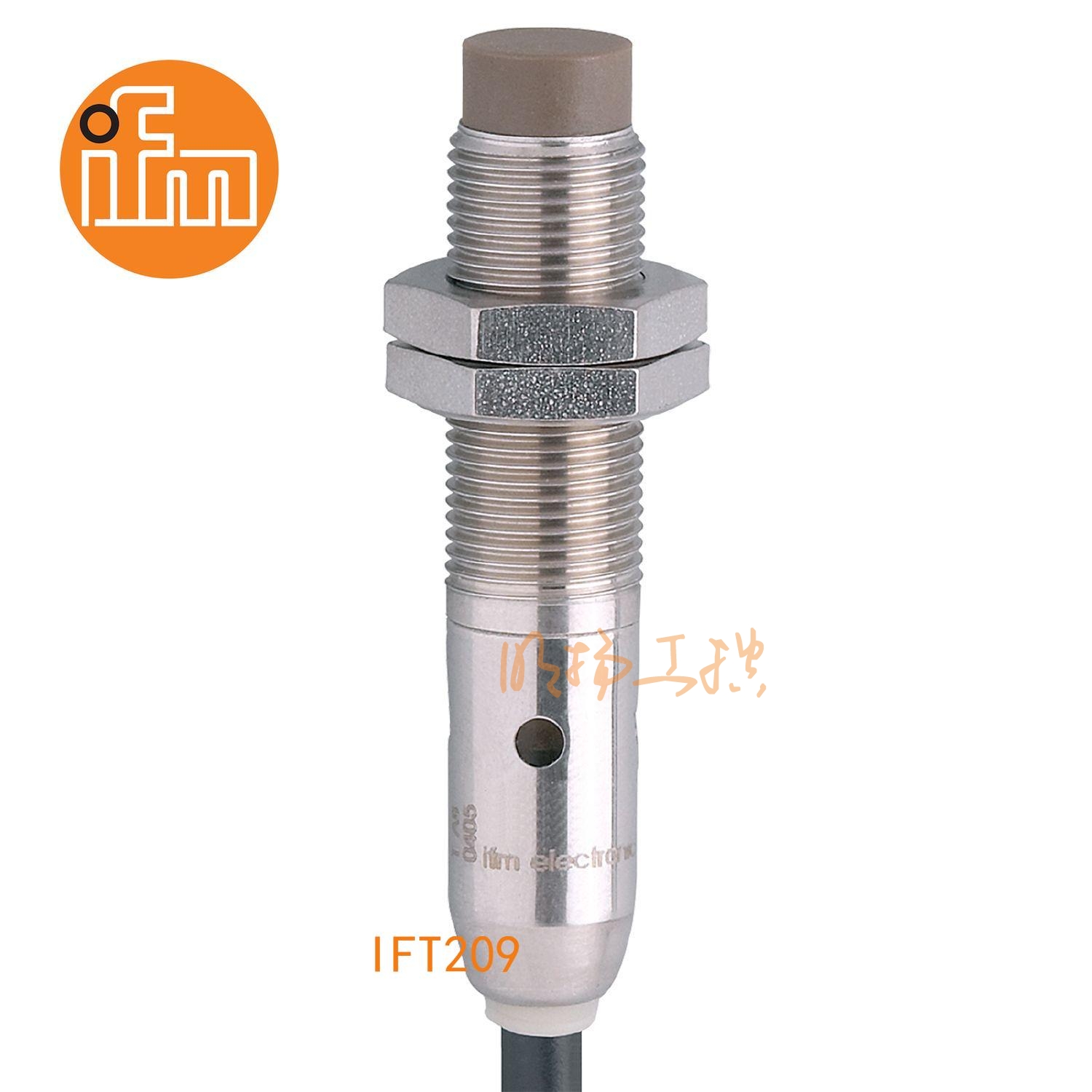 IFM易福门接近开关IFT209；感应距离：7 mm 非齐平安装；开关频率：800 Hz；输出功能：常开；输出：DC PNP；尺寸：M12 x 1 / L = 61 mm；卫生区域 ；