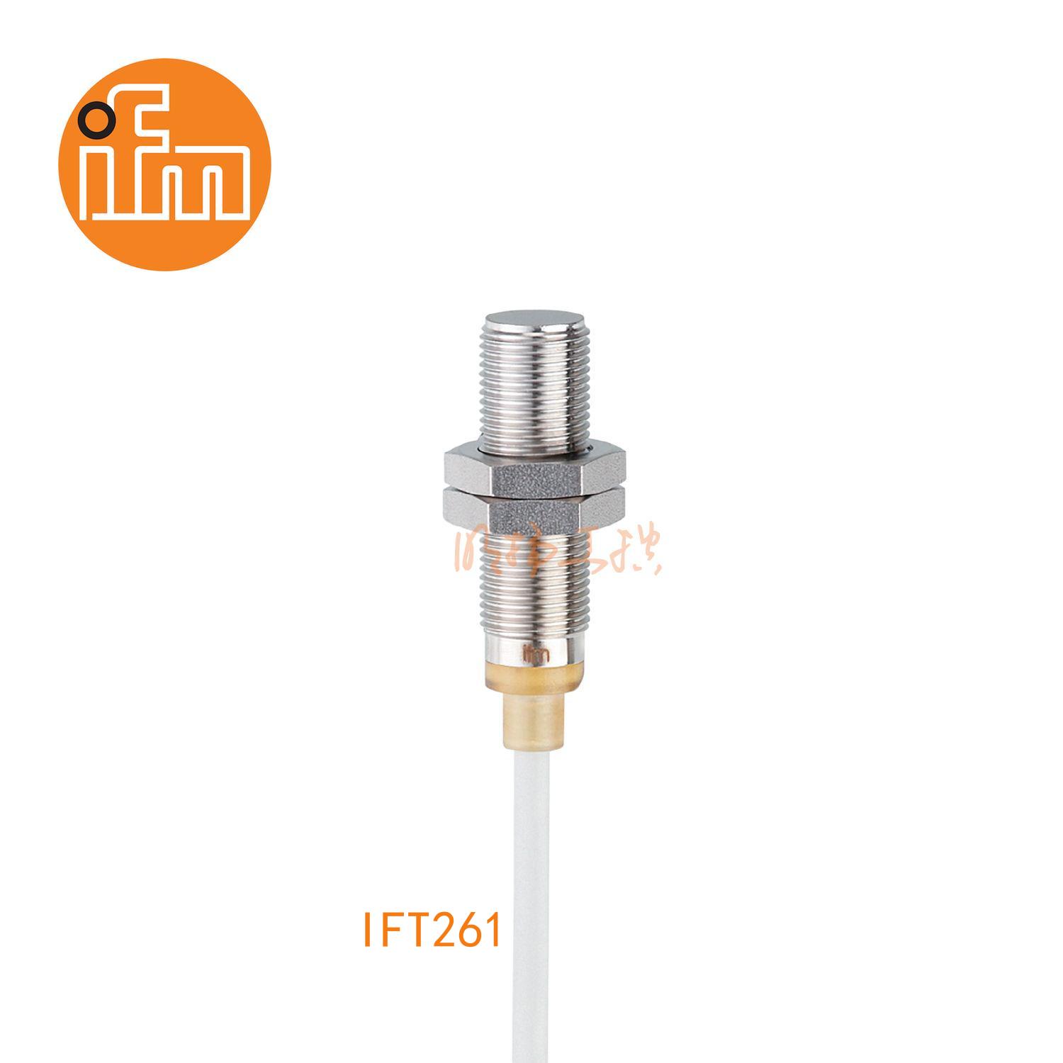 IFM易福门接近开关IFT261；感应距离：4 mm 齐平安装；开关频率：100 Hz；输出功能：常开；输出：DC PNP；尺寸：M12 x 1 / L = 40 mm ；全金属 ；