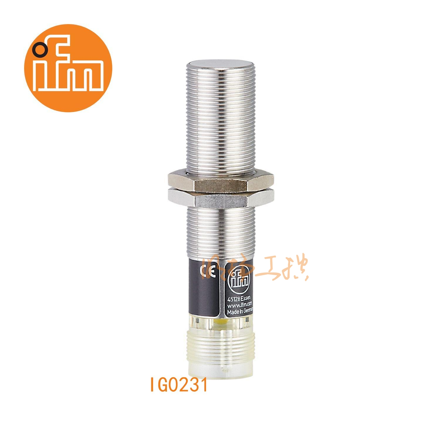 IFM易福门接近开关IG0231；感应距离：5 mm 齐平安装；开关频率：25 Hz AC / 100 Hz DC；输出功能：常开；输出：AC/DC；尺寸：M18 x 1 / L = 81 mm; AC/DC接近开关 ；