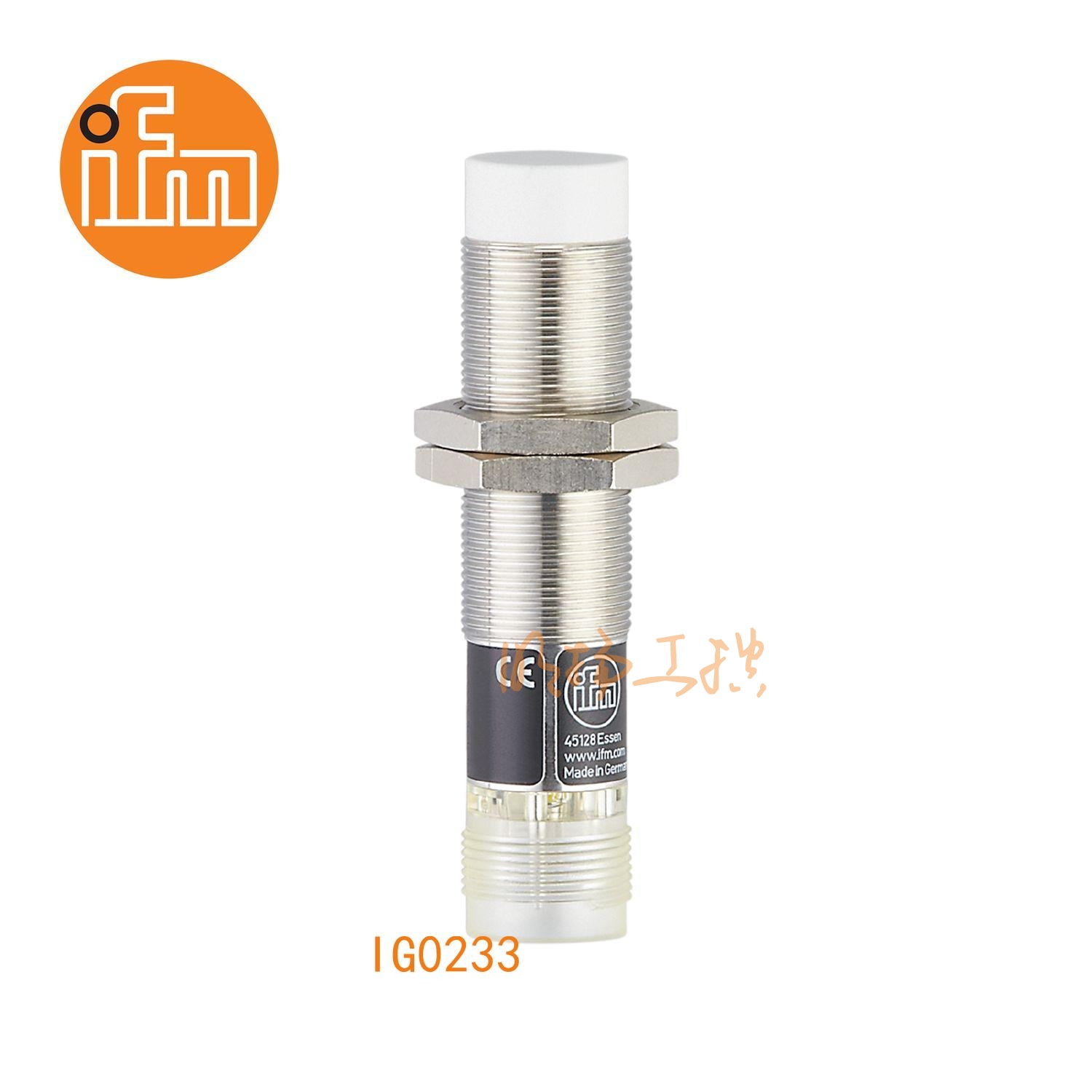 IFM易福门接近开关IG0233；感应距离：8 mm 非齐平安装；开关频率：25 Hz AC / 100 Hz DC；输出功能：常开；输出：AC/DC；尺寸：M18 x 1 / L = 81 mm; AC/DC接近开关 ；