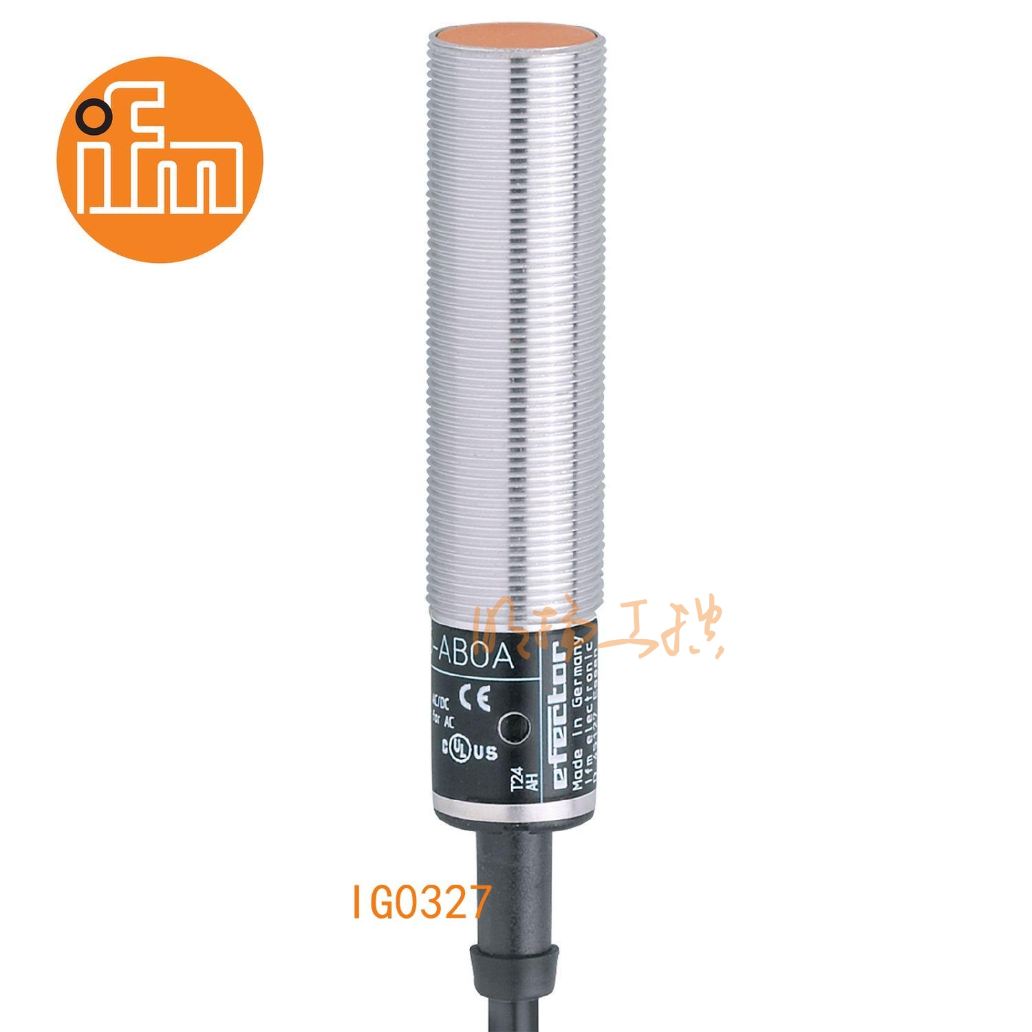 IFM易福门接近开关IG0327；感应距离：5 mm 齐平安装；开关频率：25 Hz AC / 50 Hz DC；输出功能：常闭；输出：AC/DC；尺寸：M18 x 1 / L = 80 mm; AC/DC接近开关 ；