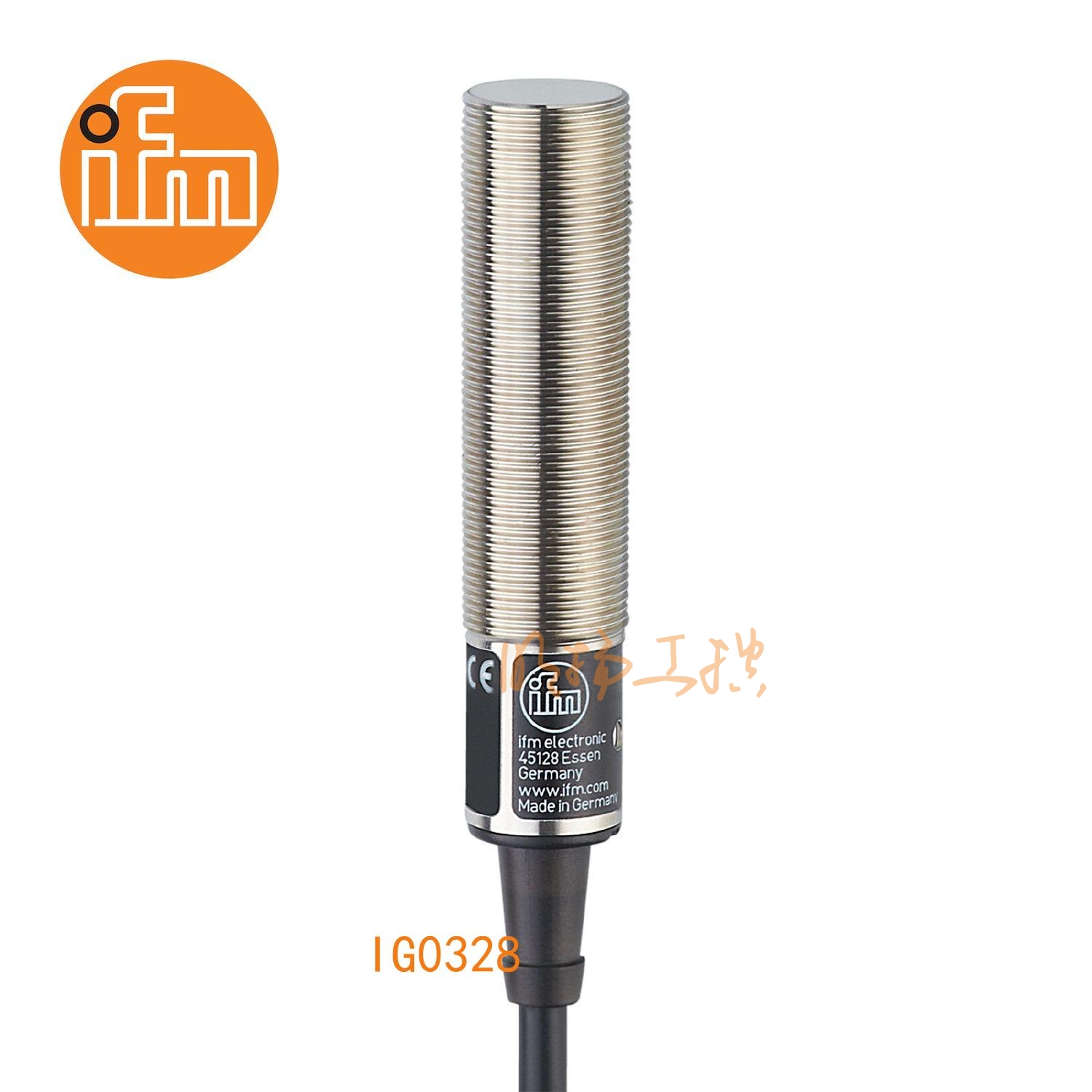 IFM易福门接近开关IG0328；感应距离：5 mm 齐平安装；开关频率：25 Hz AC / 50 Hz DC；输出功能：常开；输出：AC/DC；尺寸：M18 x 1 / L = 80 mm; AC/DC接近开关 ；