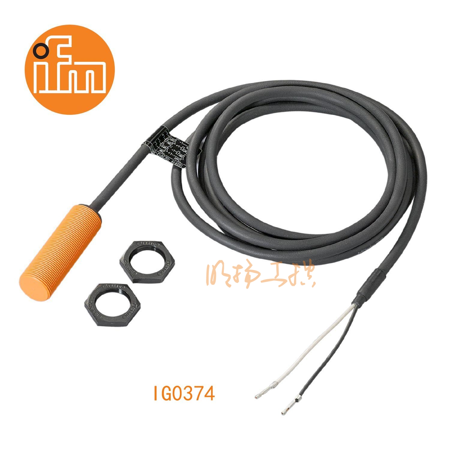 IFM易福门接近开关IG0374；感应距离：12 mm 非齐平安装；开关频率：25 Hz AC / 100 Hz DC；输出功能：常开；输出：AC/DC；尺寸：M18 x 1 mm; AC/DC接近开关 ；