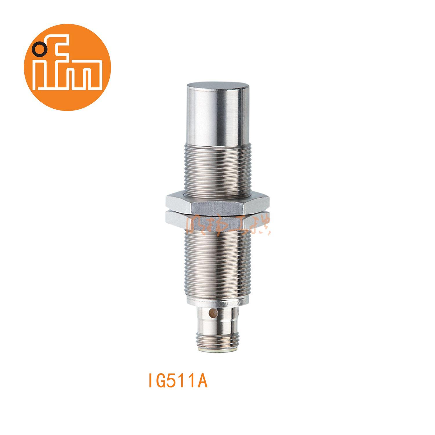 IFM易福门接近开关IG511A；感应距离：12 mm；工作距离：0...9.72 mm；输出功能：常开；输出：DC PNP；尺寸：M18 x 1 / L = 70 mm；防爆区域 ；