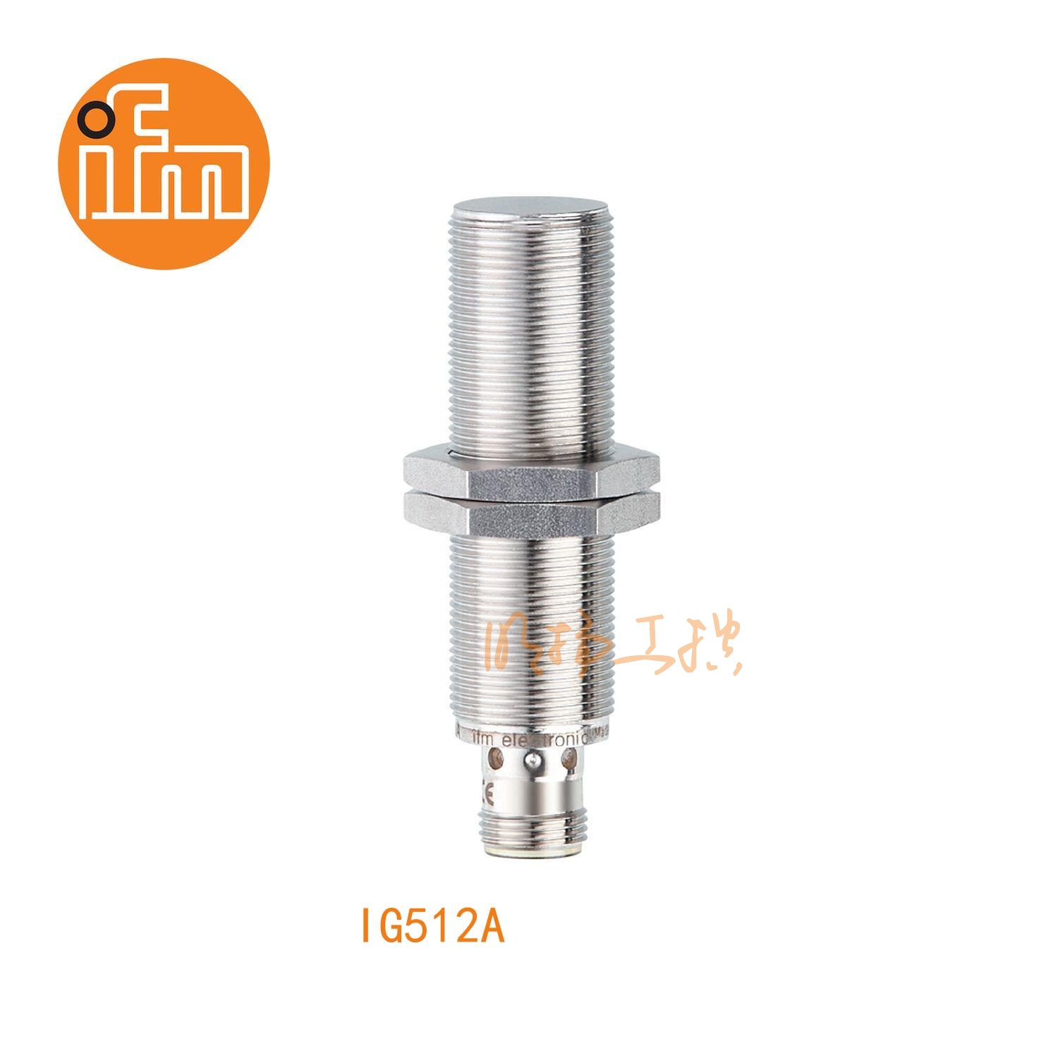 IFM易福门接近开关IG512A；感应距离：5 mm 齐平安装；开关频率：100 Hz；输出功能：常闭；输出：DC PNP；尺寸：M18 x 1 / L = 70 mm ；全金属 ；