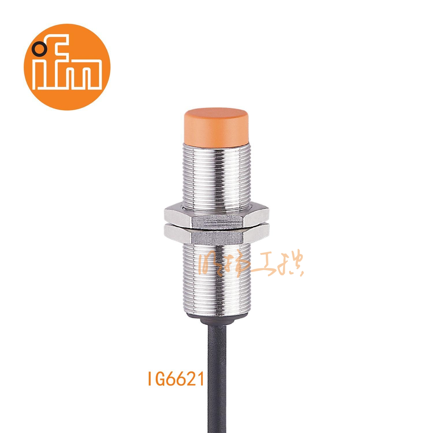 IFM易福门接近开关IG6621；测量范围：0.8...8 mm；原材料：外壳: 黄铜 白青铜-镀层; 感应面: PBT；输出功能：-40...80 °C;外壳防护等级:IP 67；尺寸：M18 x 1 / L = 54 mm；模拟量输出传感器 ；