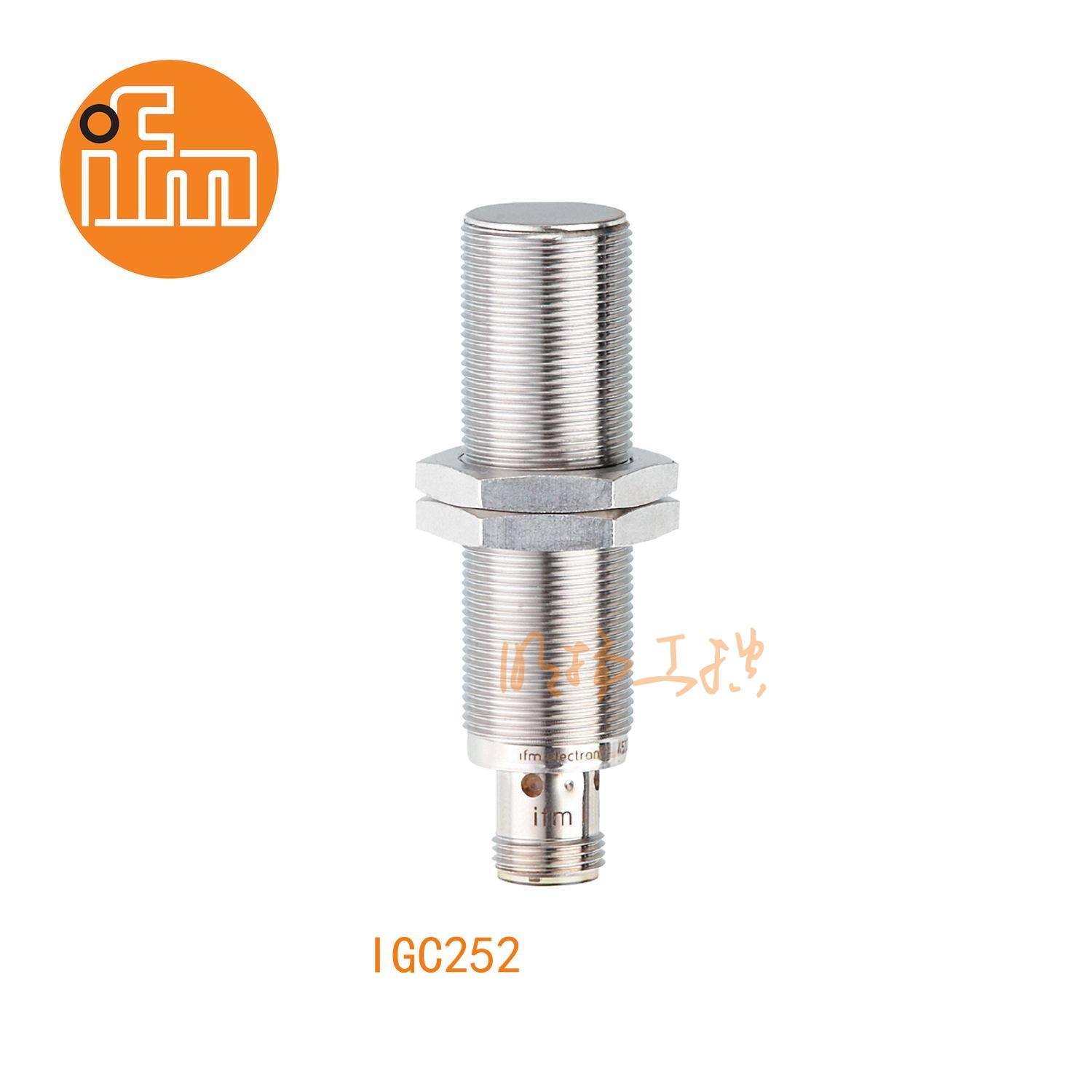 IFM易福门接近开关IGC252；感应距离：5 mm 齐平安装；开关频率：100 Hz；输出功能：常开；输出：DC NPN；尺寸：M18 x 1 / L = 70 mm ；全金属 ；