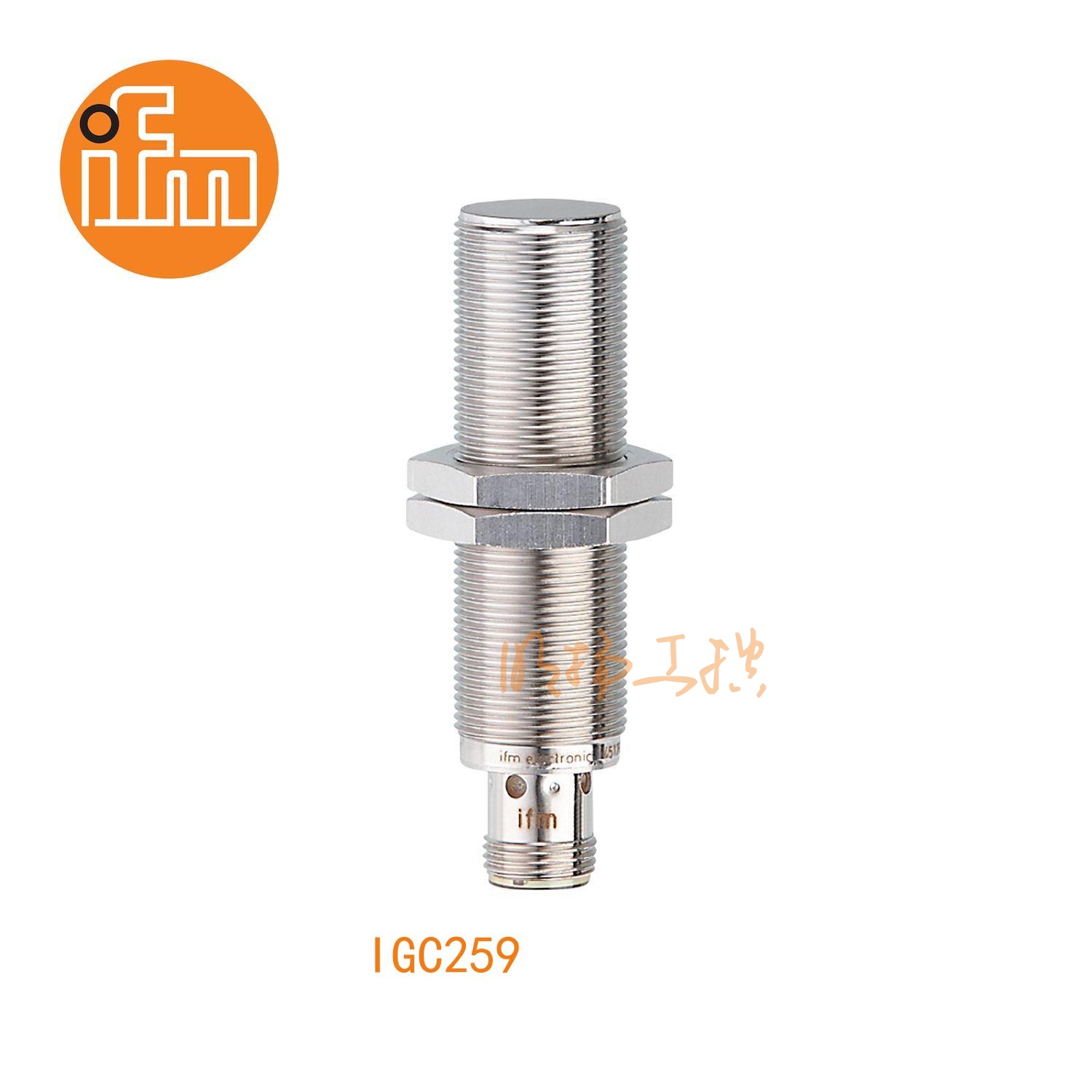 IFM易福门接近开关IGC259；感应距离：8 mm 齐平安装；开关频率：100 Hz；输出功能：常开；输出：DC PNP；尺寸：M18 x 1 / L = 70 mm ；全金属 ；