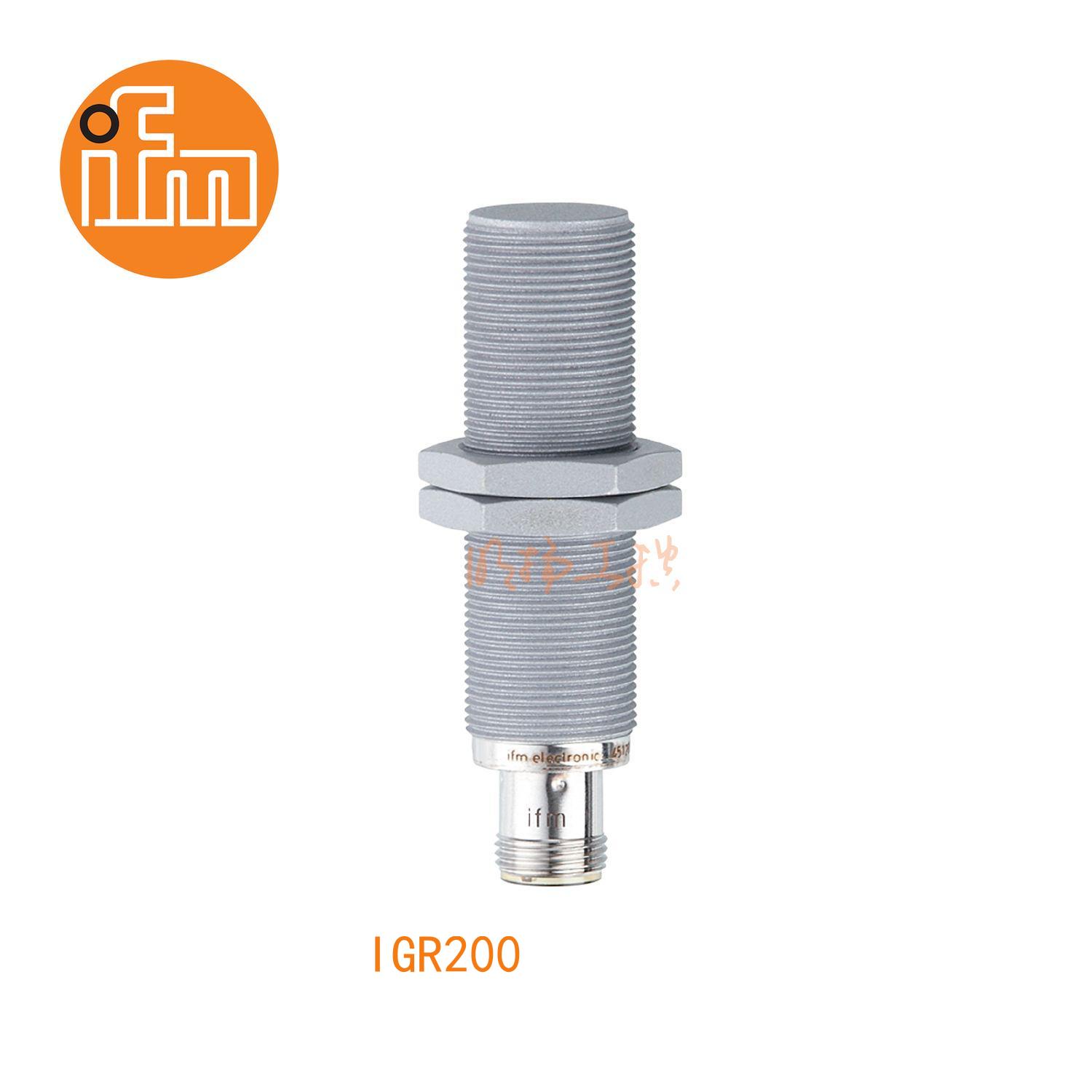 IFM易福门接近开关IGR200；感应距离：6 mm 齐平安装；开关频率：2 Hz；输出功能：常开;输出:DC PNP；尺寸：M18 x 1 / L = 70 mm；适用于焊接应用 ；