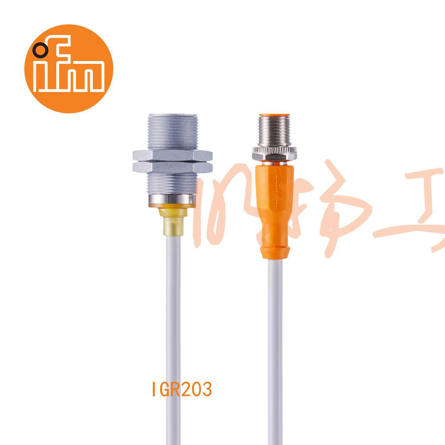 IFM易福门接近开关IGR203；感应距离：6 mm 齐平安装；开关频率：50 Hz；输出功能：常开;输出:DC PNP/NPN；尺寸：M18 x 1 / L = 40 mm；适用于焊接应用 ；