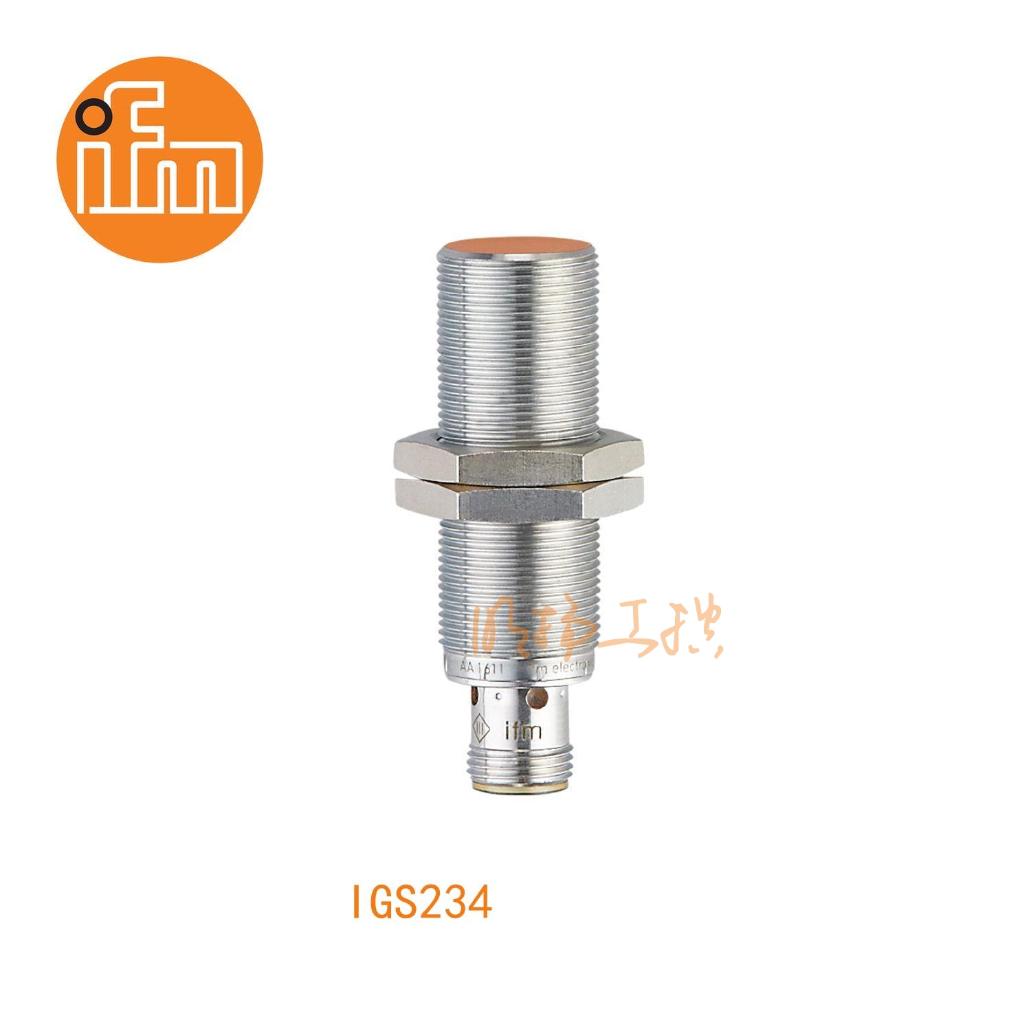 IFM易福门接近开关IGS234；感应距离：8 mm 齐平安装；开关频率：400 Hz；输出功能：常开；输出：DC NPN；尺寸：M18 x 1 / L = 60 mm；适用于工业、移动、冷却和润滑应用 ；