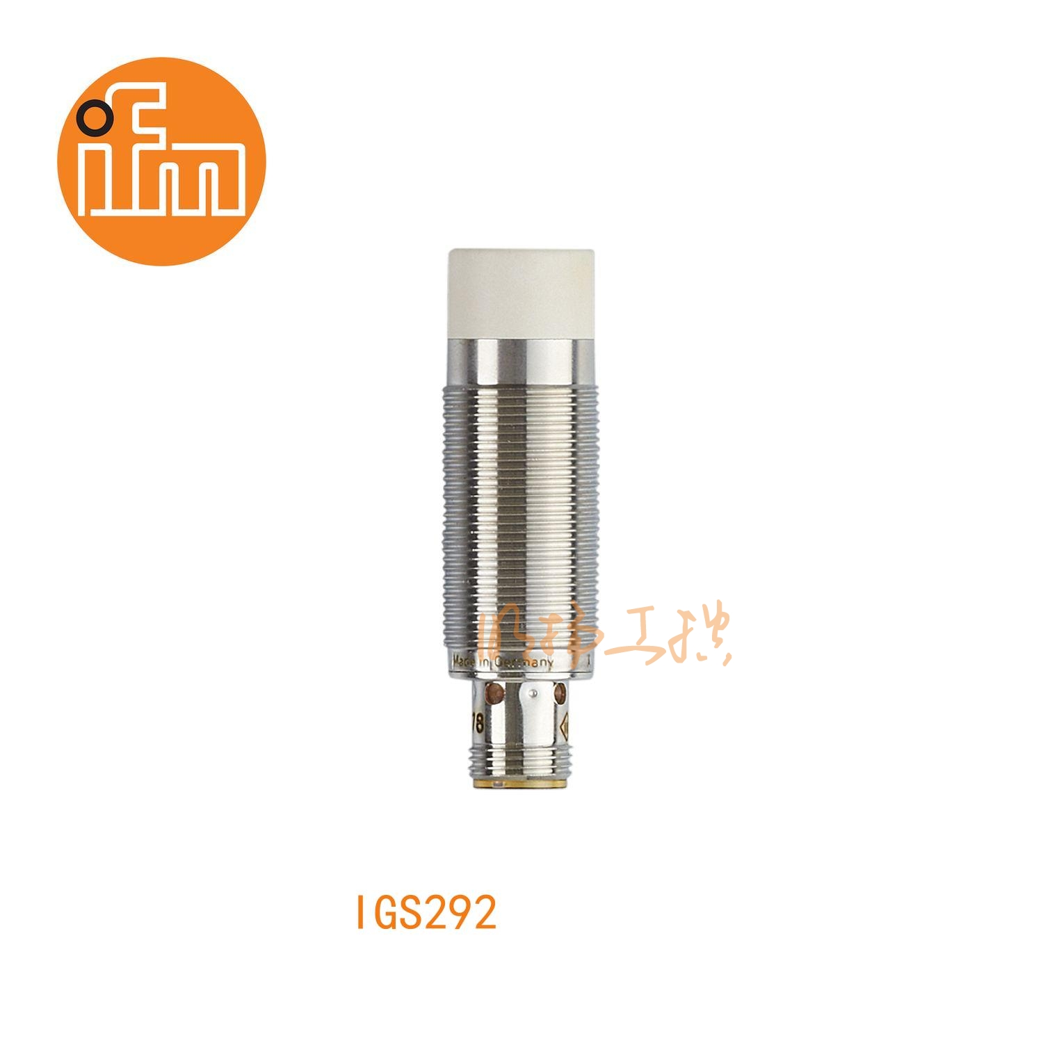IFM易福门接近开关IGS292；尺寸：M18 x 1 / L = 60 mm；感应距离：15 mm 非齐平安装；输出功能：常开;输出:DC PNP；接口：M12 接插件；所有金属的感应距离恒定 ；