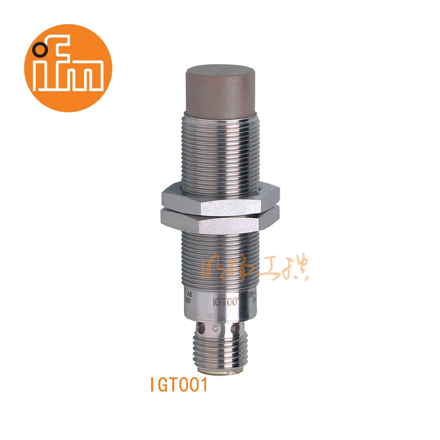 IFM易福门接近开关IGT001；感应距离：12 mm 非齐平安装；开关频率：25 Hz AC / 300 Hz DC；输出功能：常开；输出：AC/DC；尺寸：M18 x 1 / L = 70 mm；卫生区域 ；